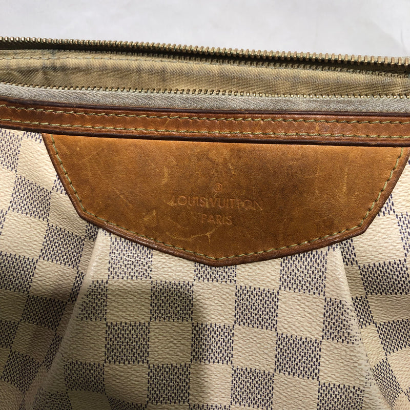 LOUIS VUITTON/Hand Bag/Monogram/Leather/WHT/DAMIER AZUR SIRACUSA BAG