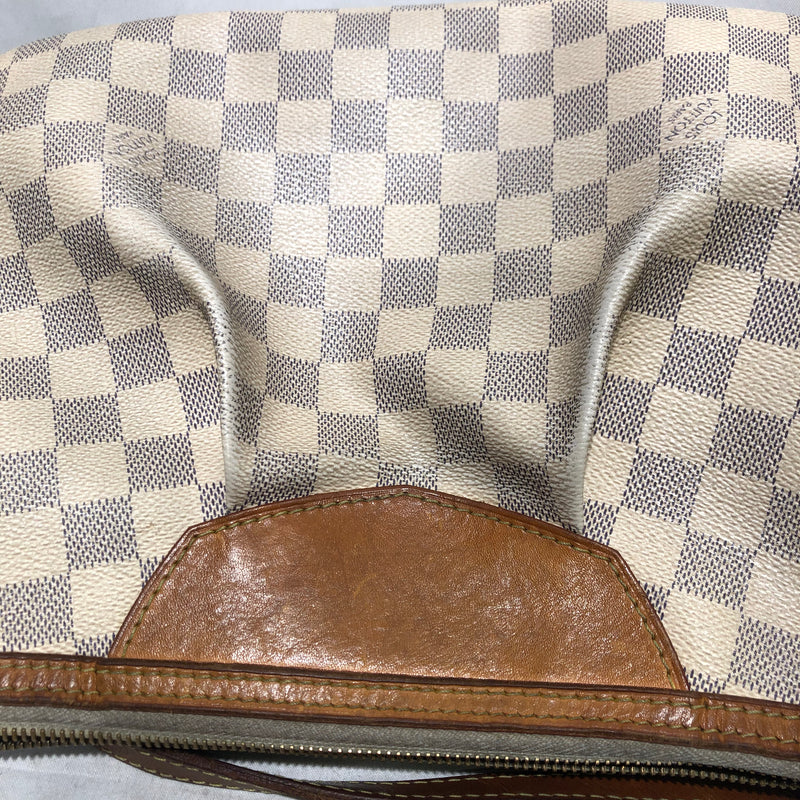 LOUIS VUITTON/Hand Bag/Monogram/Leather/WHT/DAMIER AZUR SIRACUSA BAG