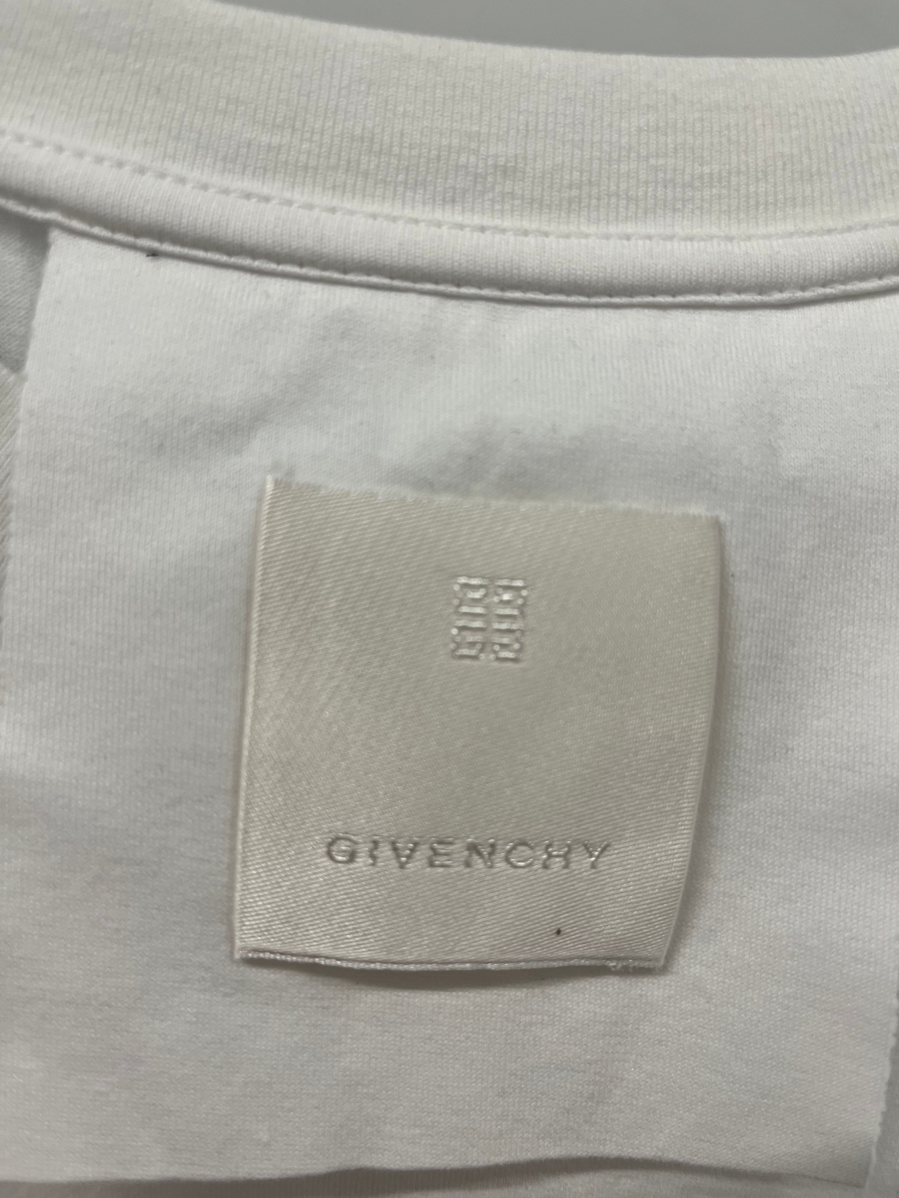 GIVENCHY/T-Shirt/S/Cotton/WHT/ANGEL WING FRONT AND BACK view 3