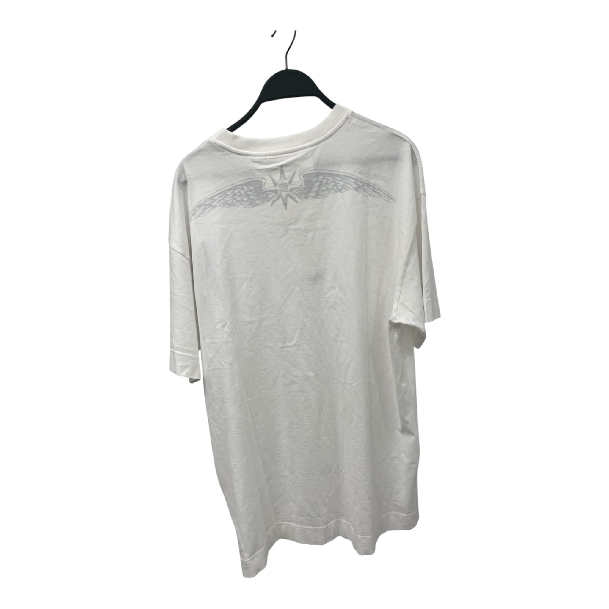 GIVENCHY/T-Shirt/S/Cotton/WHT/ANGEL WING FRONT AND BACK view 2