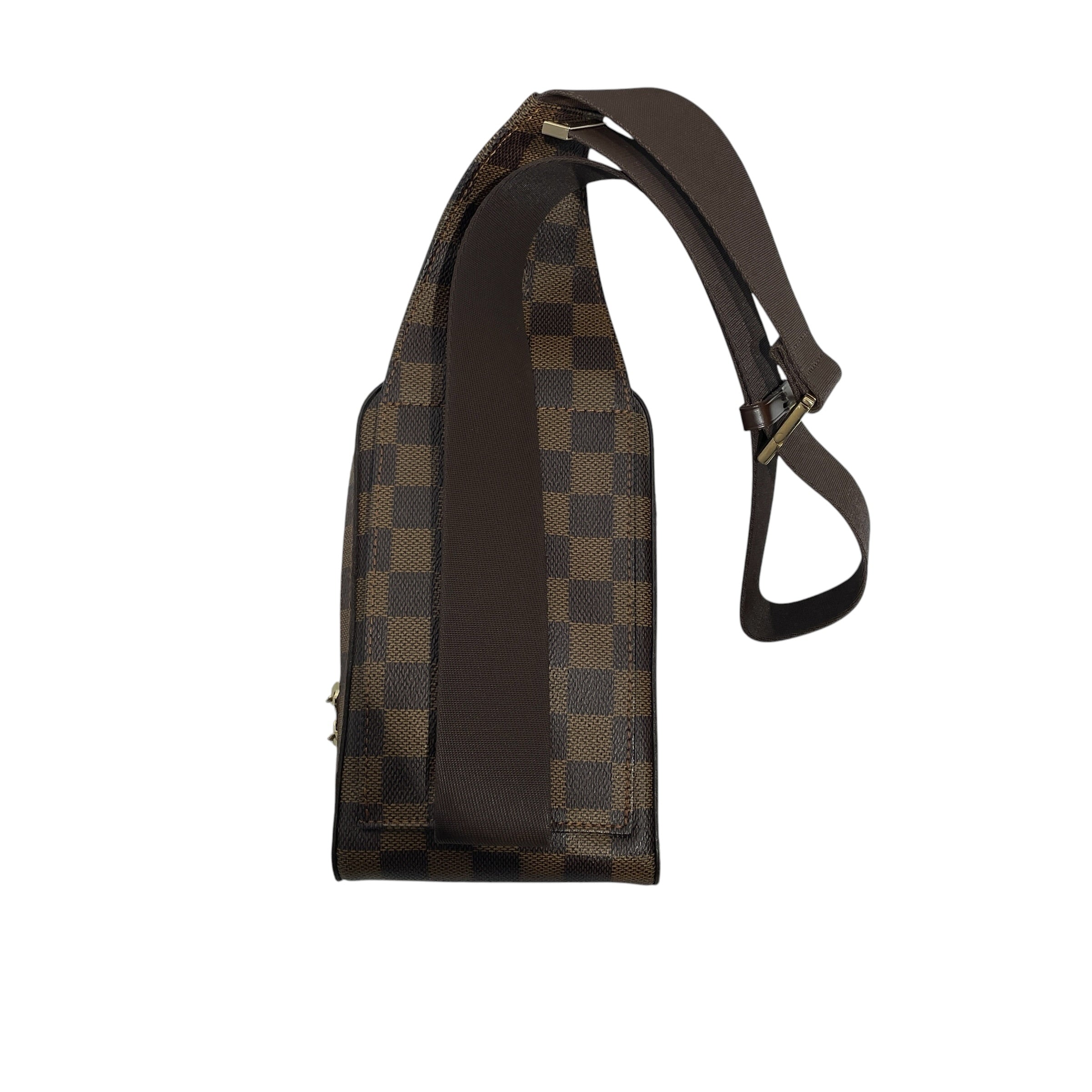 LOUIS VUITTON/Cross Body Bag/Monogram/Cotton/BRW/DAMIER EBENE GERONIMO view 2