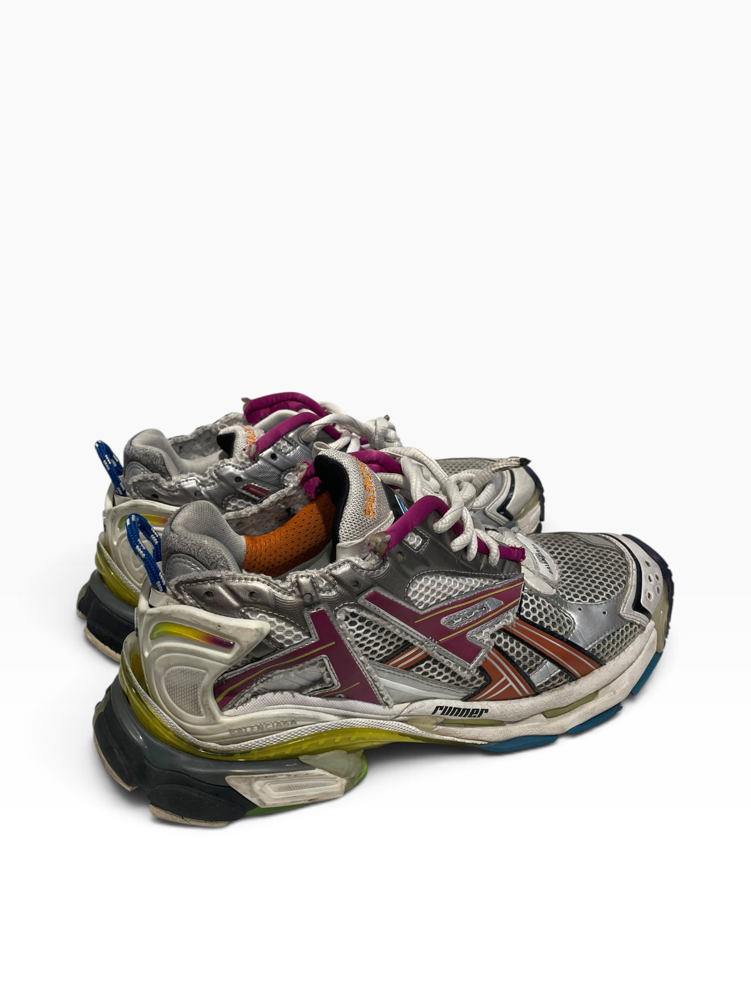 BALENCIAGA/Low-Sneakers/EU 43/Cotton/MLT/runner Multicolor view 1