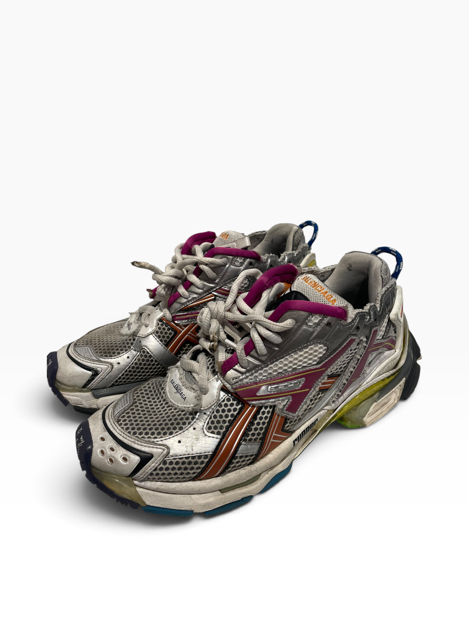 BALENCIAGA/Low-Sneakers/EU 43/Cotton/MLT/runner Multicolor view 2