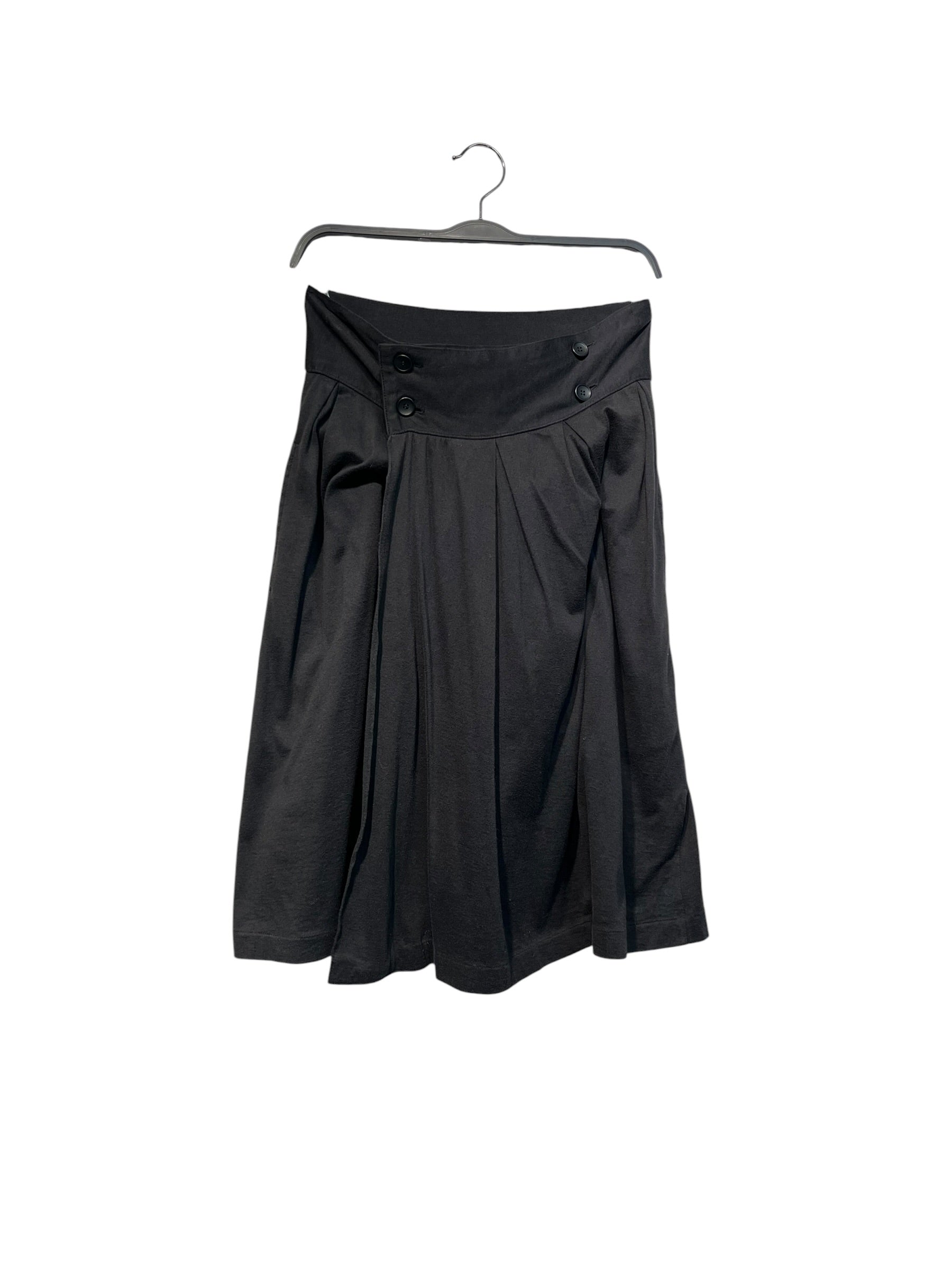 YOHJI YAMAMOTO/Skirt/S/Cotton/BLK/ view 1
