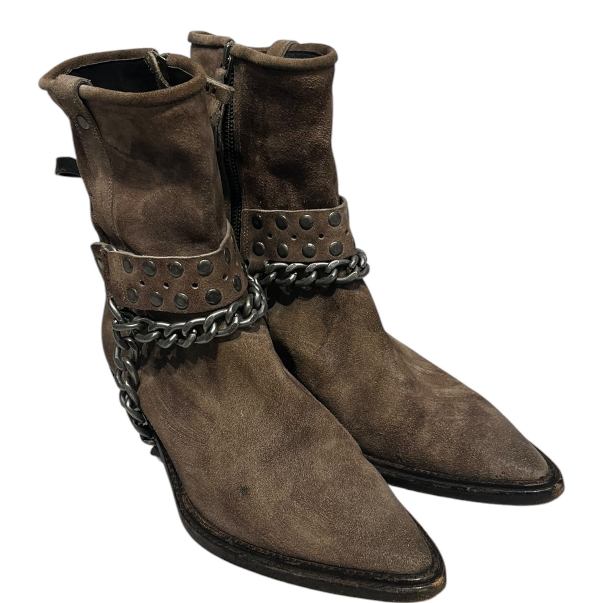 WE THE FREE/Cowboy Boots/US 7.5/Leather/BRW/Aiden Chain Boots view 1