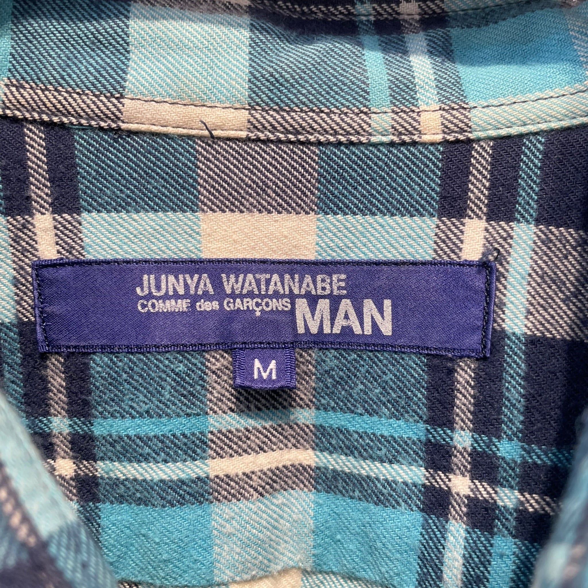 JUNYA WATANABE COMME des GARCONS MAN/LS Shirt/M/Cotton/BLU/Hombre Check/MULTI POCKET L/S SHIRT view 3