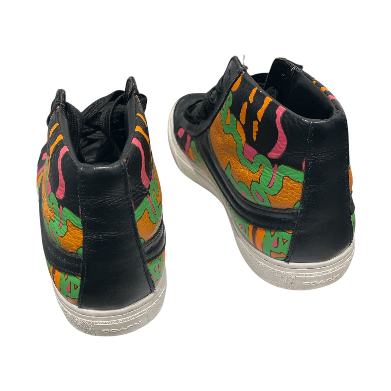 COACH/Hi-Sneakers/US 10.5/Graphic/BLK/COACH C202 HIGH-TOP SNEAKER view 2