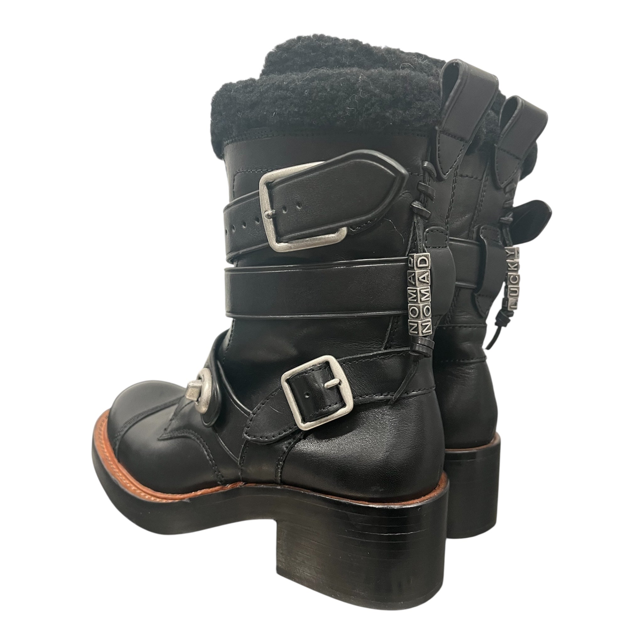 COACH/Boots/US 6.5/Leather/BLK/ view 2