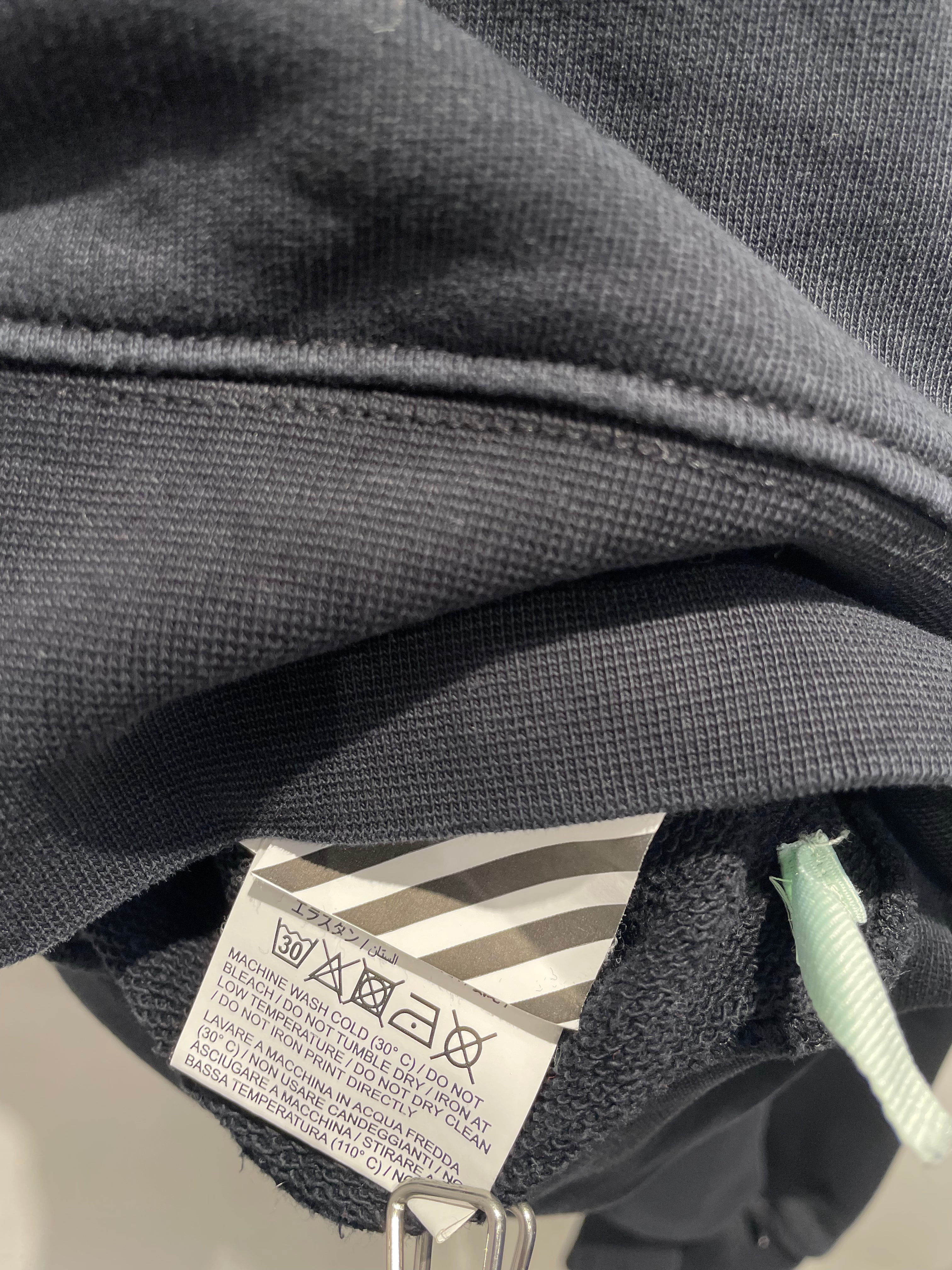 OFF-WHITE/Sweater/XL/Cotton/BLK/Zipper crewneck view 3