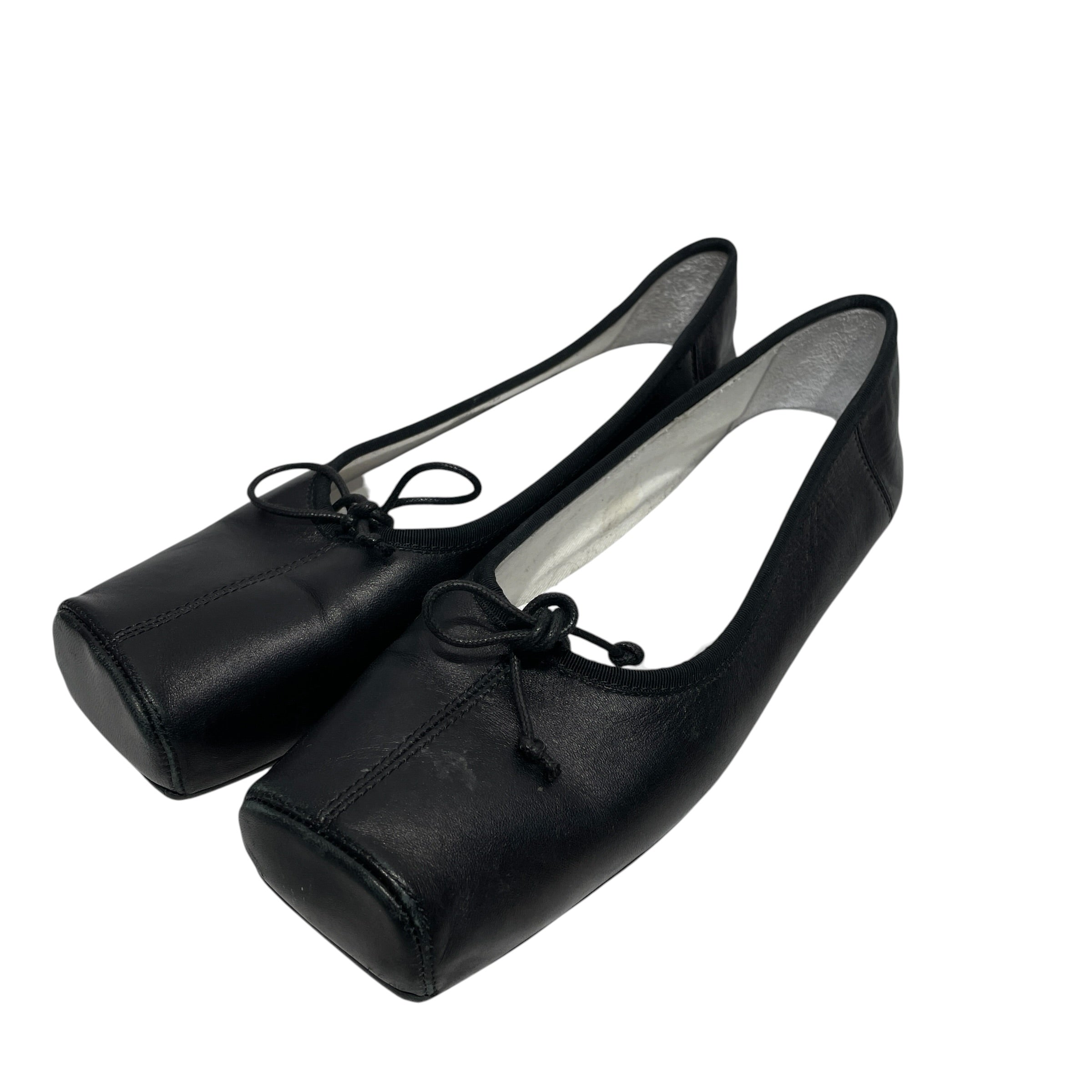 MM6/Flat Shoes/EU 39.5/Leather/BLK/ANATOMIC BALLET FLAT view 2