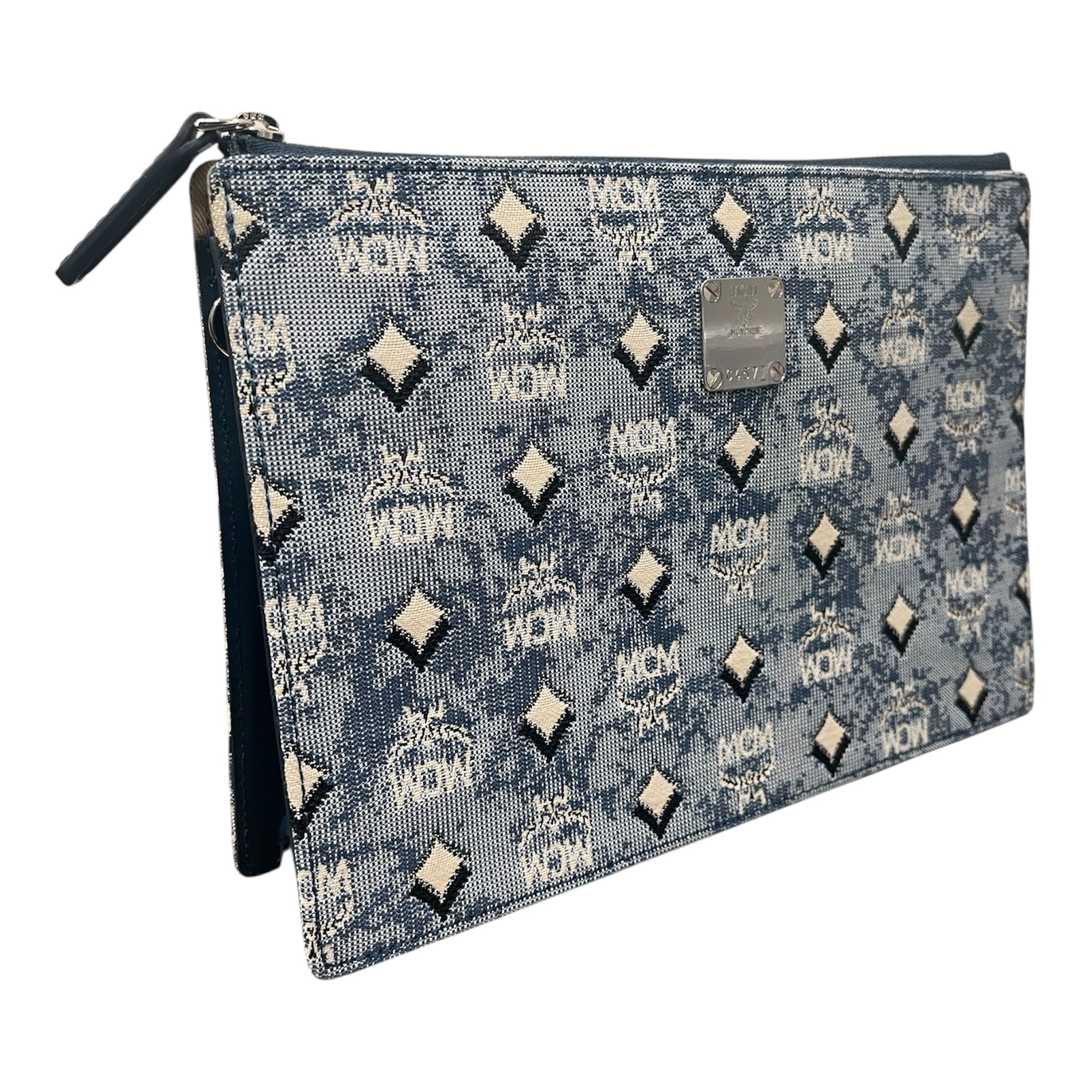 MCM/Clutch Bag/Monogram/Cotton/BLU/10112510 view 1