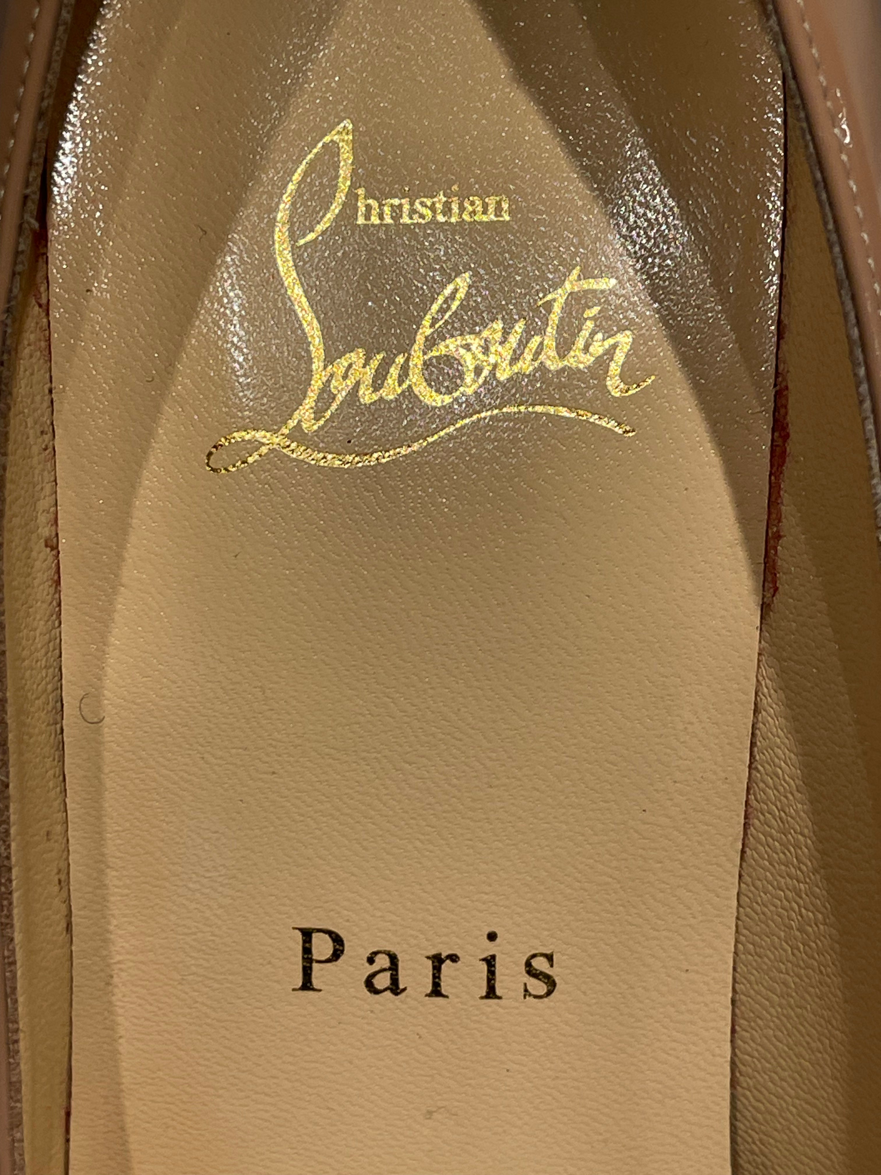Christian Louboutin/Heels/EU 37.5/Leather/BEG/pigalle follies 100 view 4