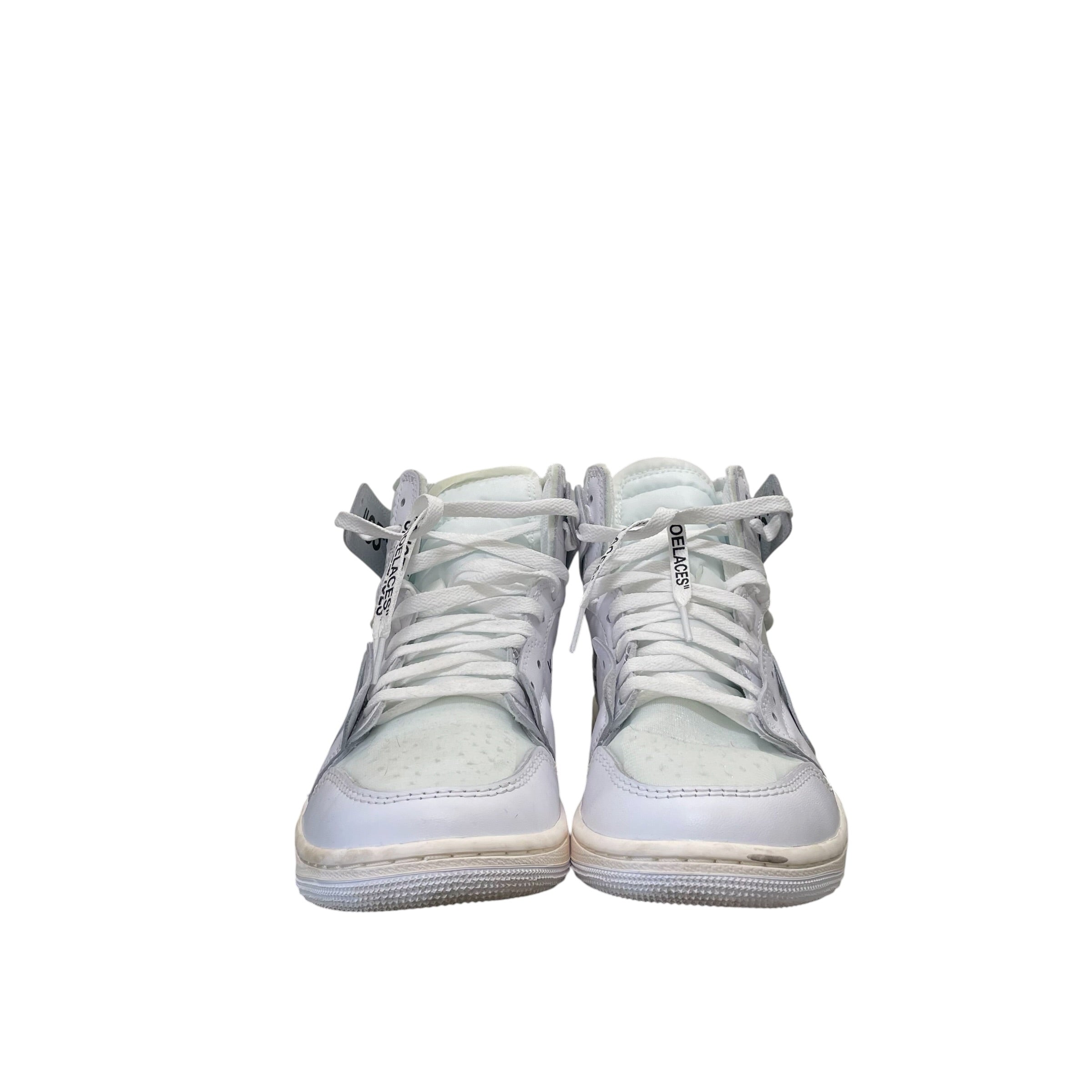 NIKE/OFF-WHITE/Hi-Sneakers/US 8.5/Cotton/WHT/JORDAN 1 V.A.A view 3
