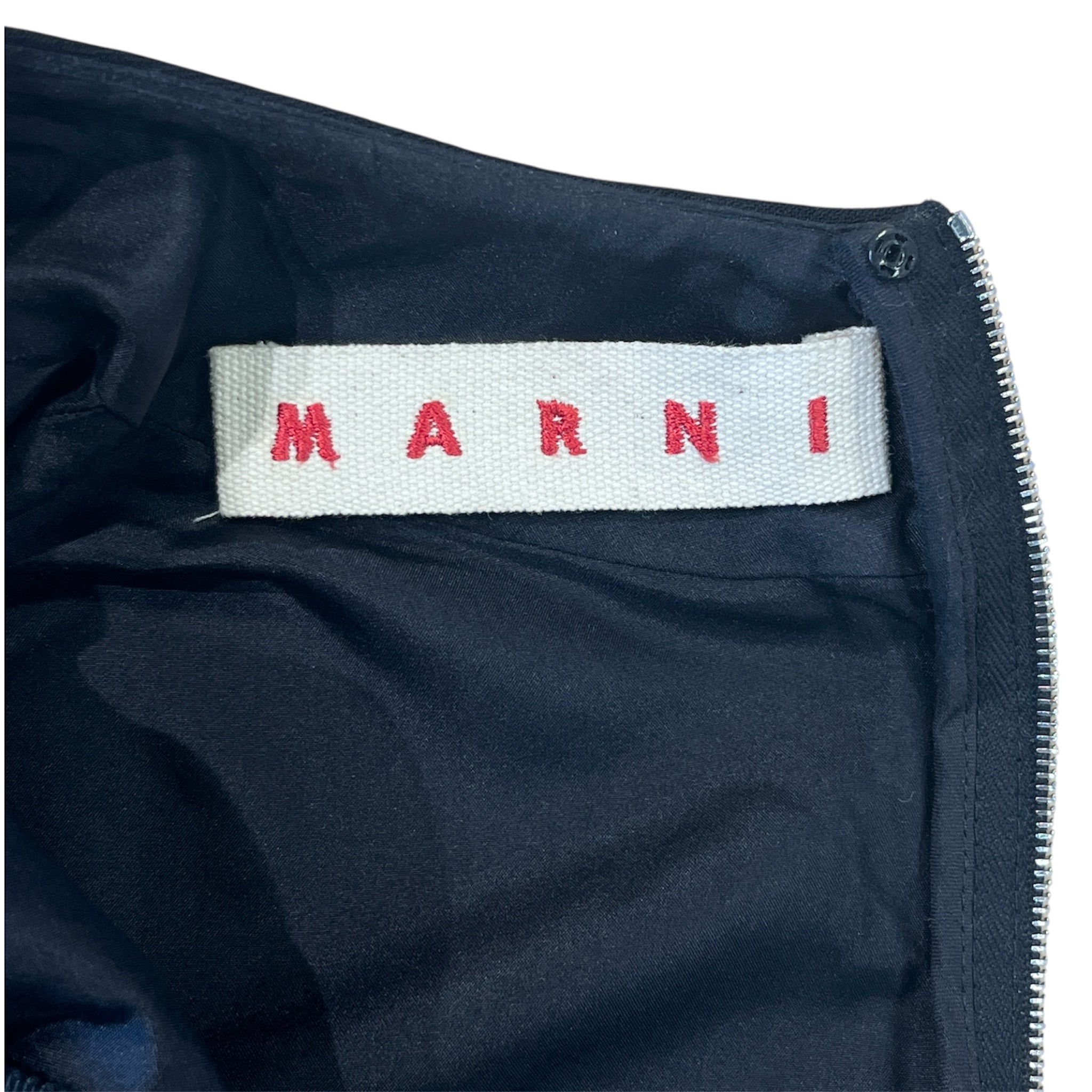 MARNI/LS Dress/38/MLT/COLOR BLOCK DRESS PRPL/GRN view 3