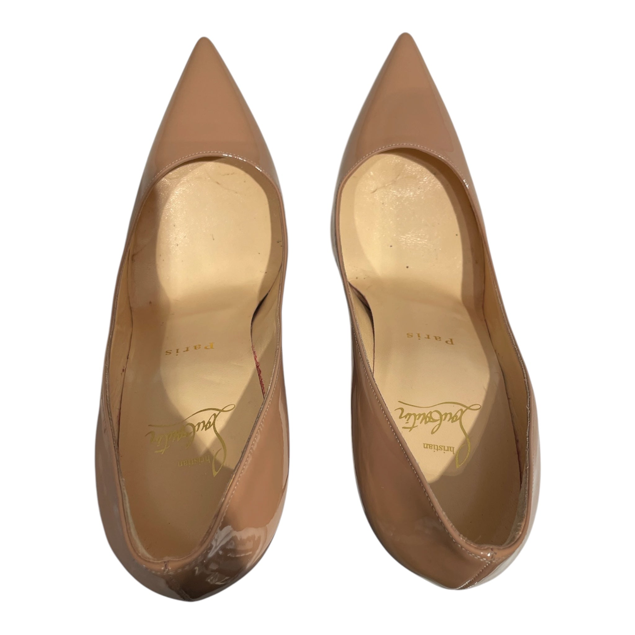 Christian Louboutin/Heels/EU 37.5/Leather/BEG/pigalle follies 100 view 3