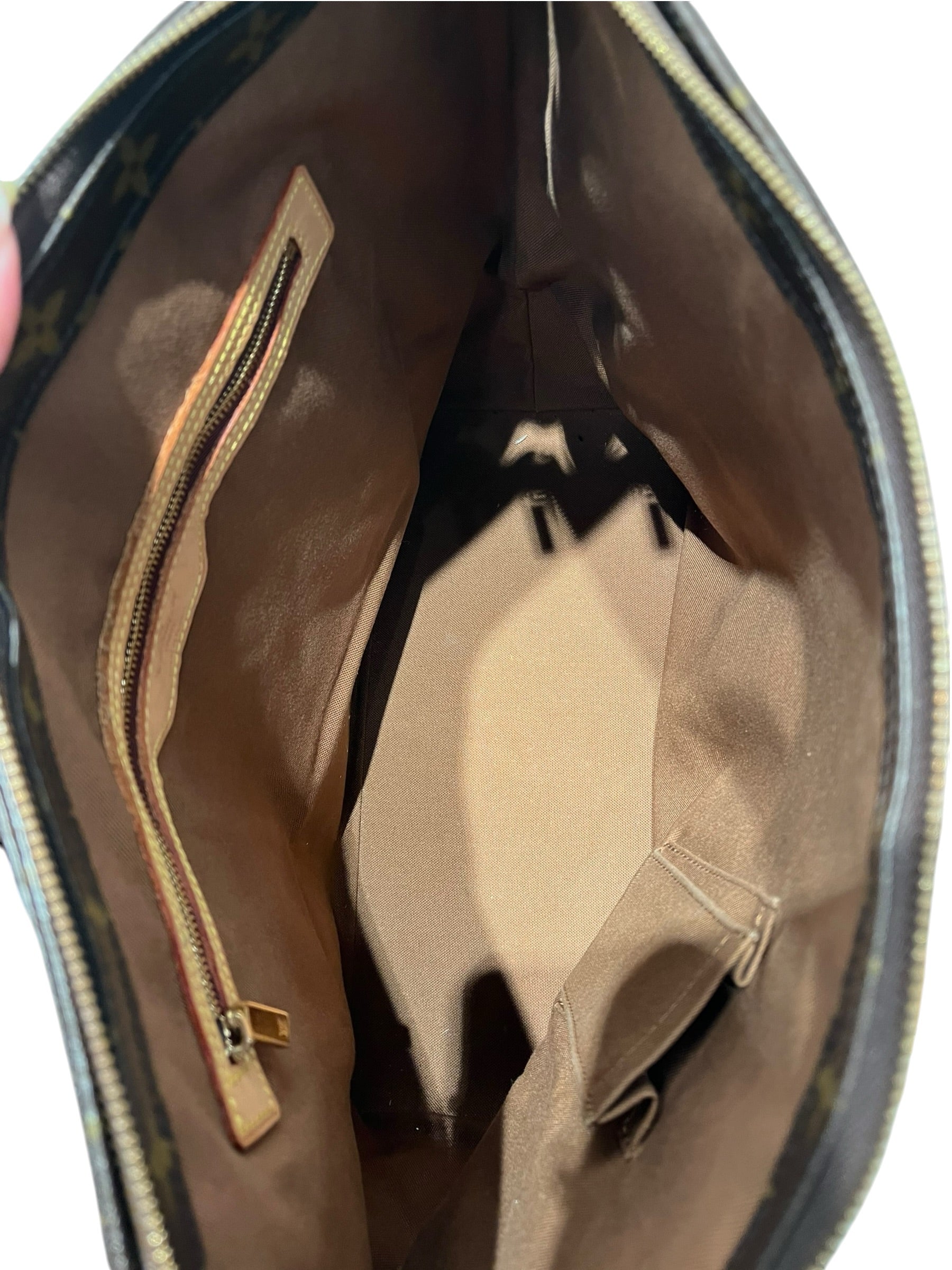 LOUIS VUITTON/Tote Bag/Monogram/Leather/BRW/Vintage Cabas Mezzo view 3