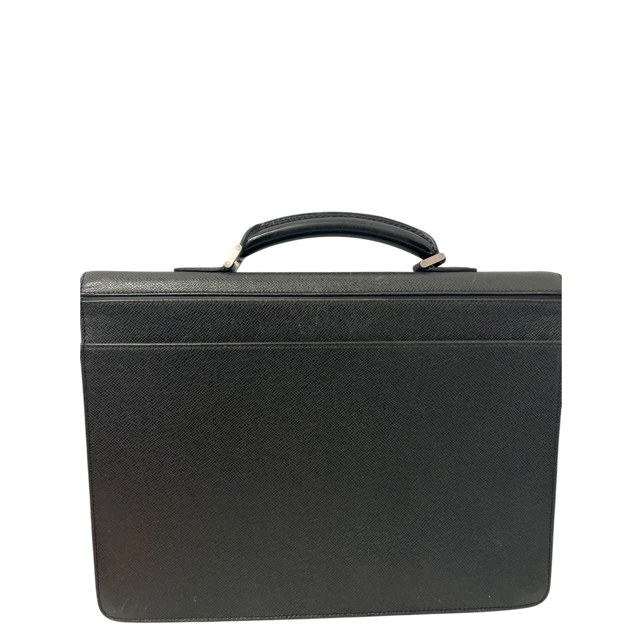 LOUIS VUITTON/Briefcase/Leather/BLK/robusto brief view 2
