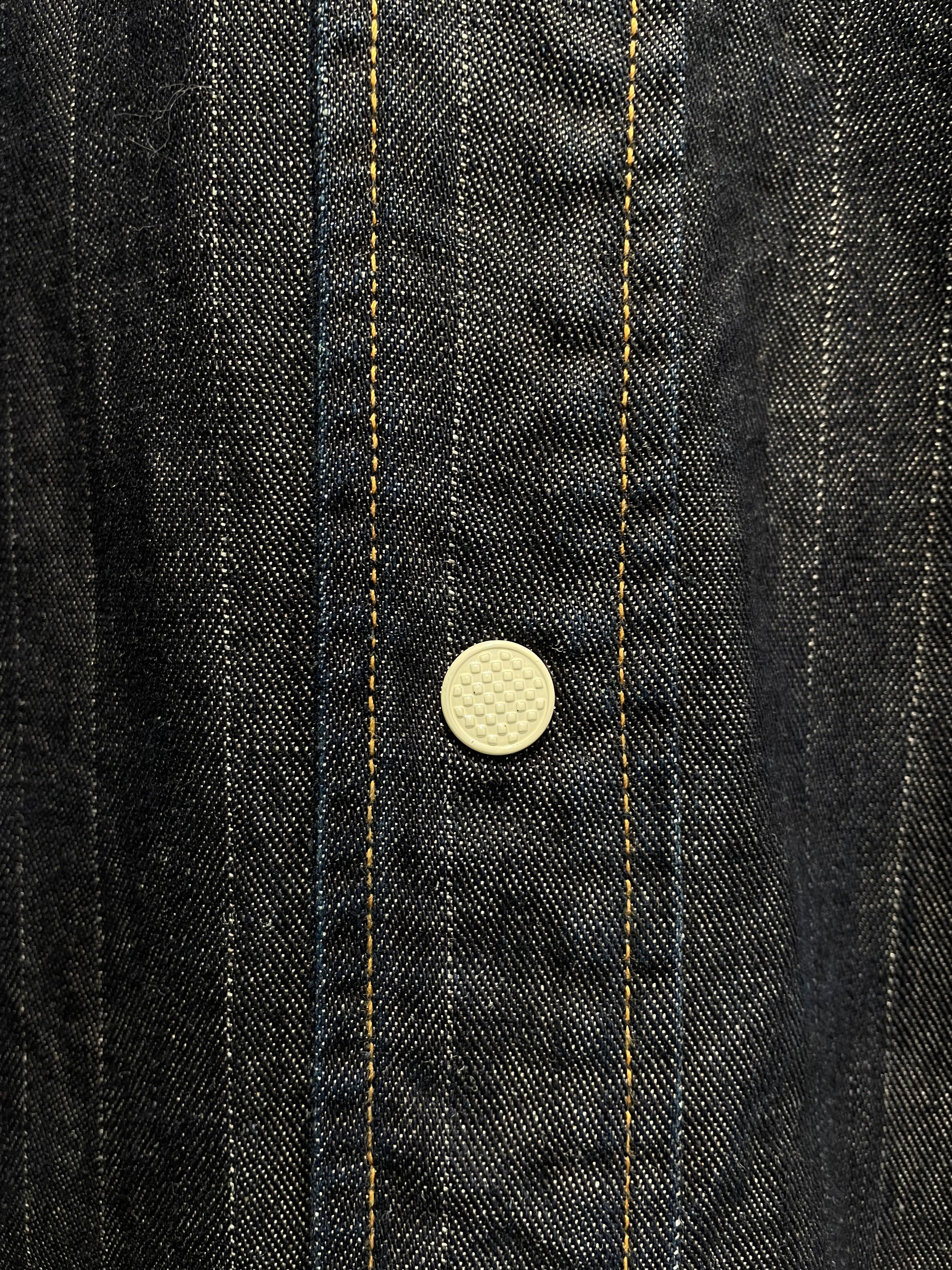 SUGAR CANE/Shirt/L/Denim/BLU/Mister freedom white buttons view 3