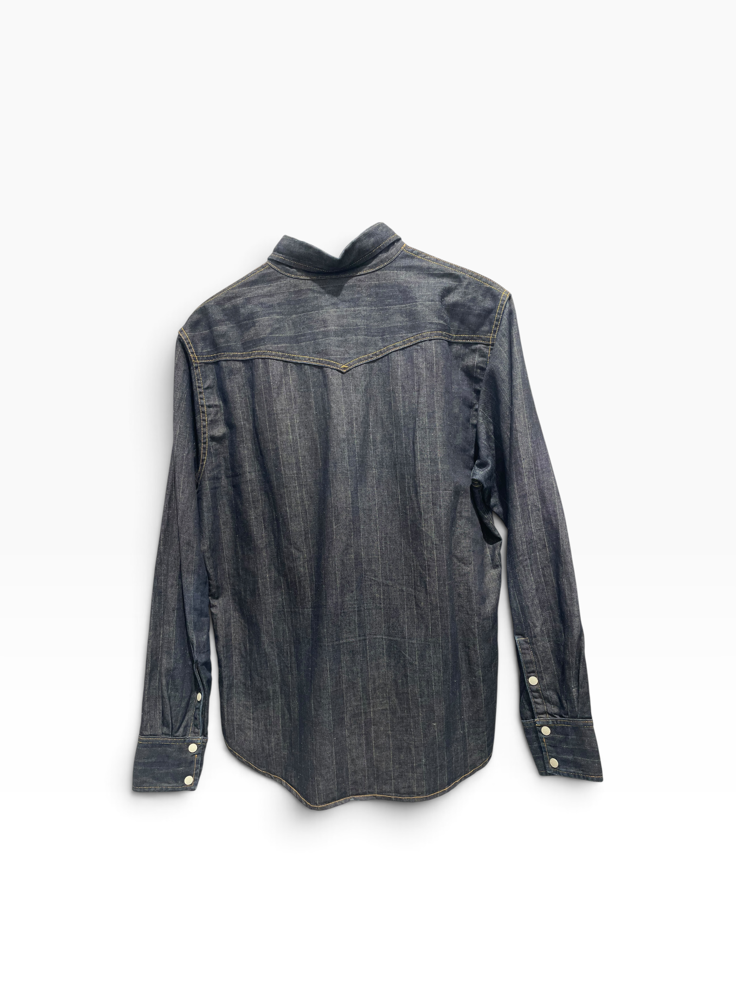 SUGAR CANE/Shirt/L/Denim/BLU/Mister freedom white buttons view 2