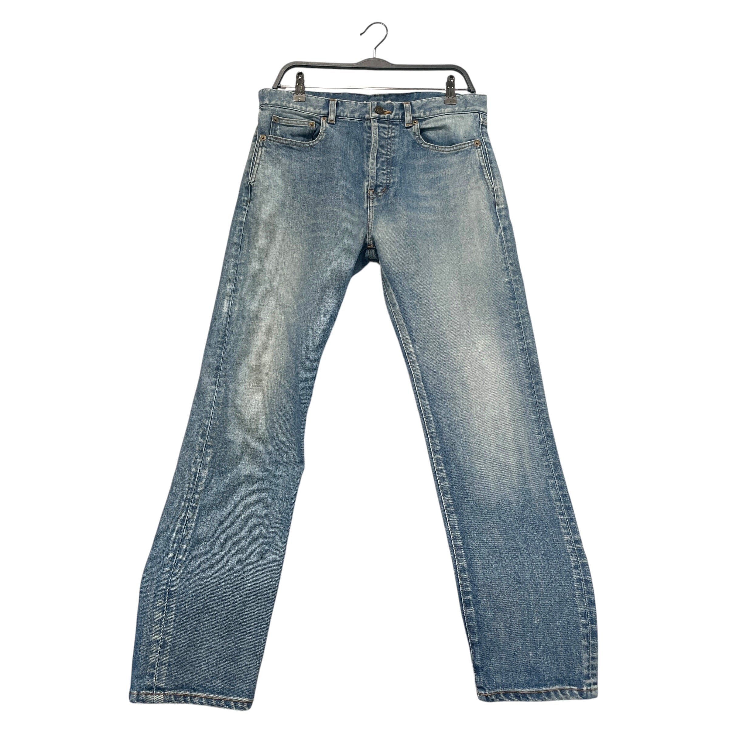 SAINT LAURENT/Straight Pants/31/Denim/BLU/High-waisted/90's High-Rise Cropped D20 view 1