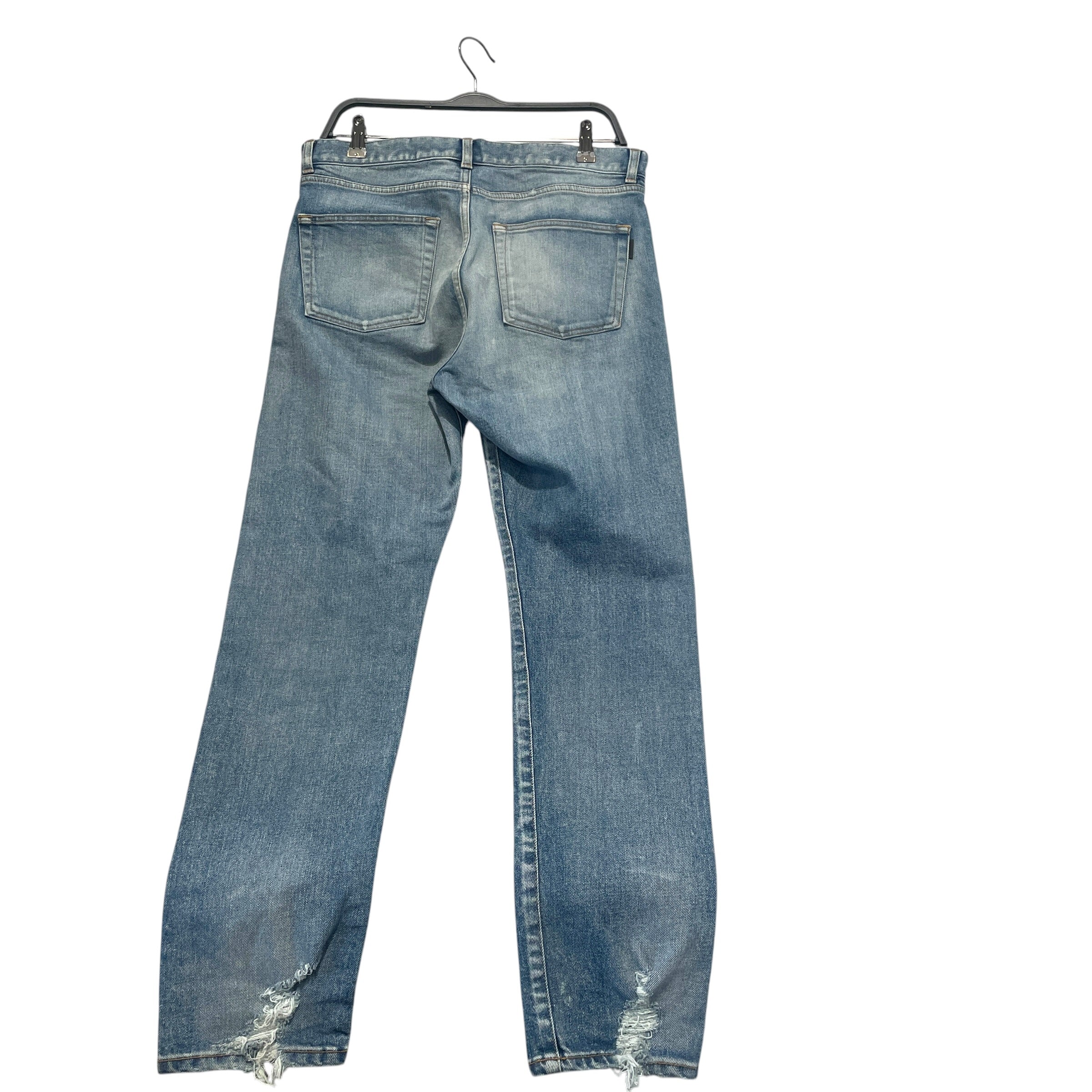 SAINT LAURENT/Straight Pants/31/Denim/BLU/High-waisted/90's High-Rise Cropped D20 view 2