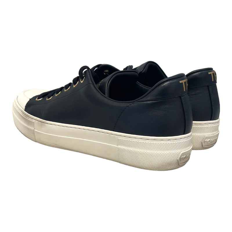 TOM FORD/Low-Sneakers/EU 38.5/Leather/BLK/Smooth Leather City Low