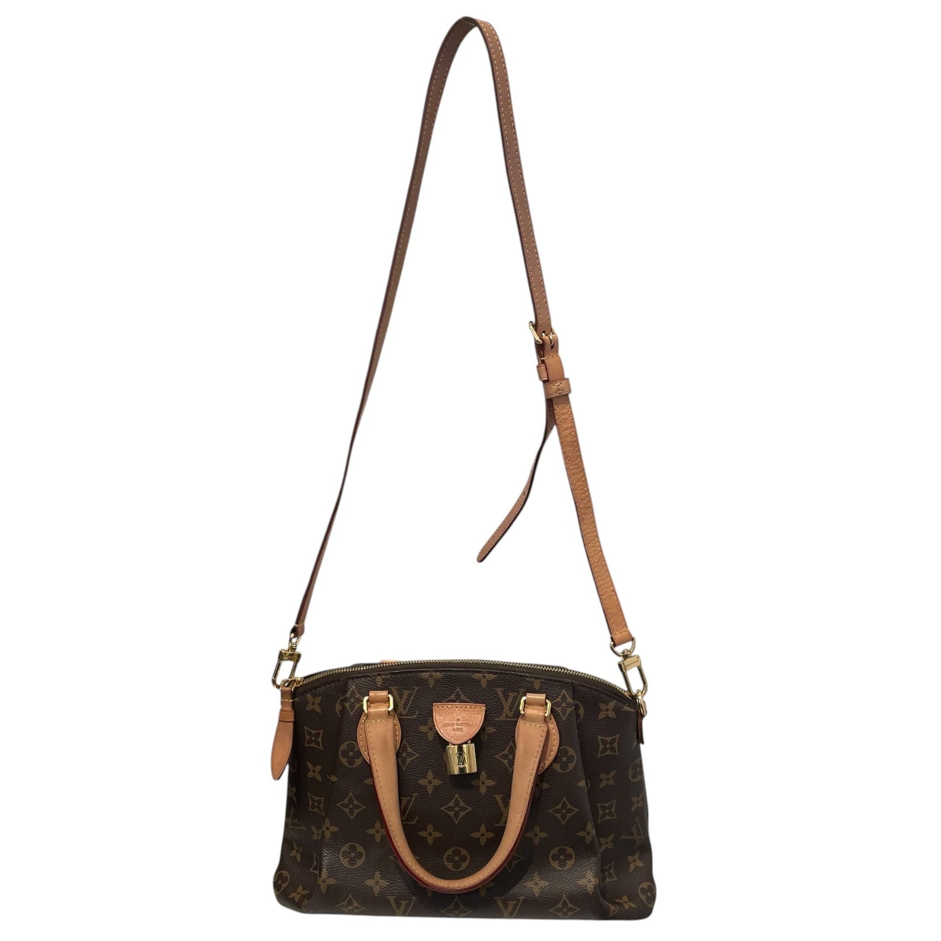LOUIS VUITTON/Hand Bag/Monogram/Leather/BRW/RIVOLI LEATHER LOCK view 1