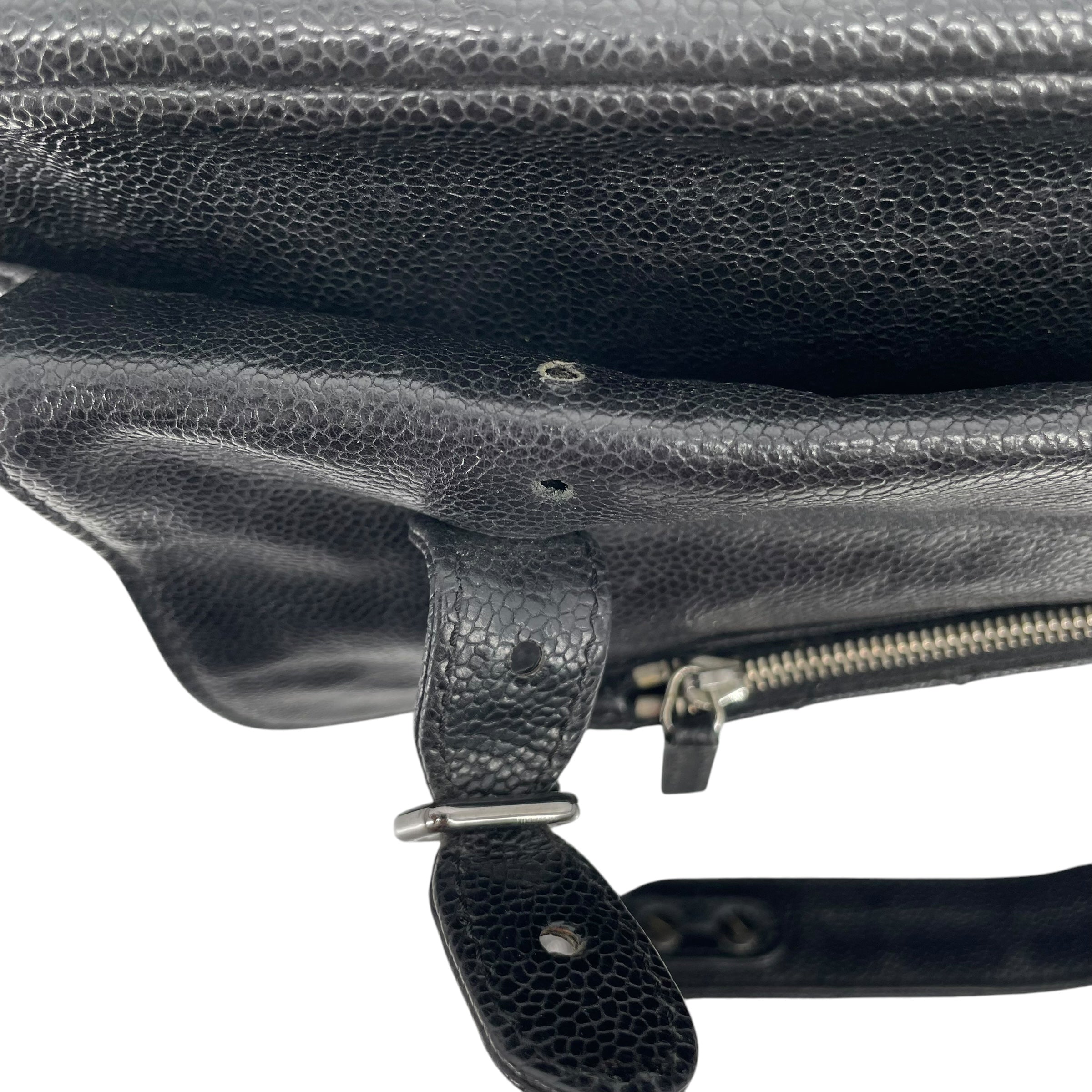 CHANEL/Hand Bag/FREE/Leather/BLK/METALLIC QUILTED view 6