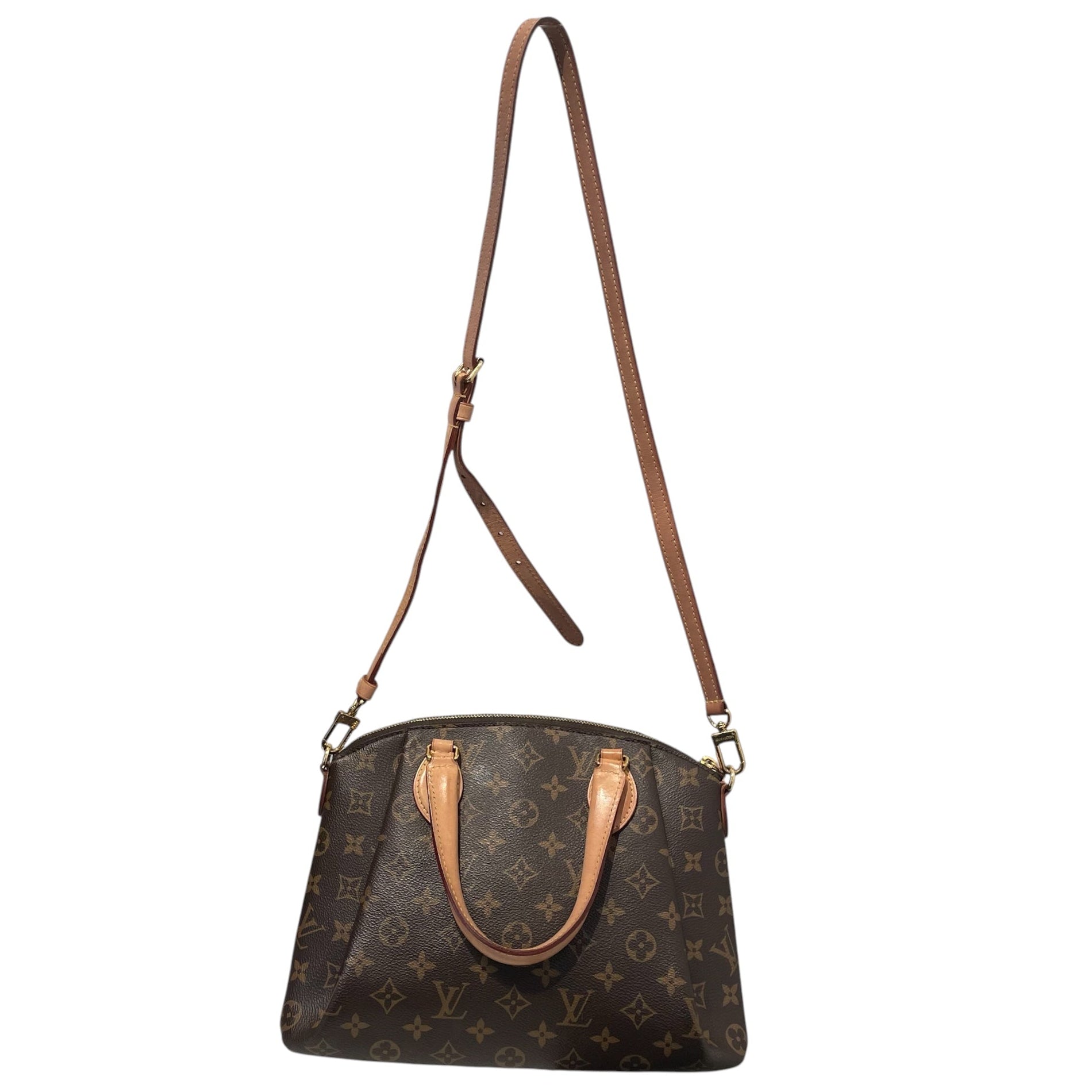 LOUIS VUITTON/Hand Bag/Monogram/Leather/BRW/RIVOLI LEATHER LOCK view 2