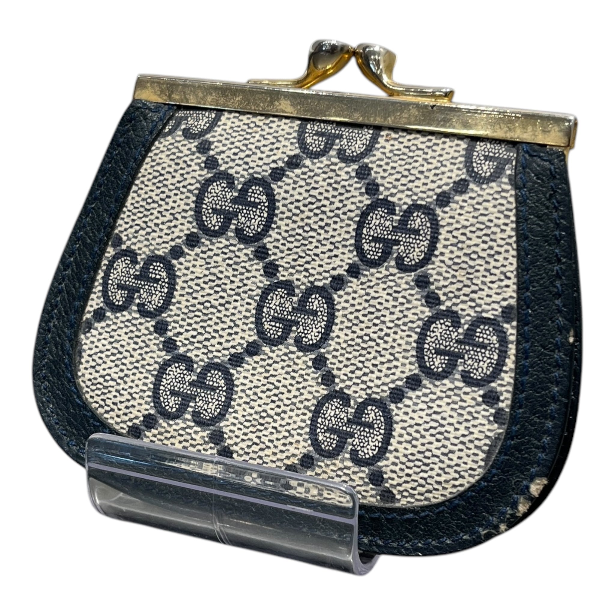GUCCI/Pouch/Monogram/NVY/coin purse view 1