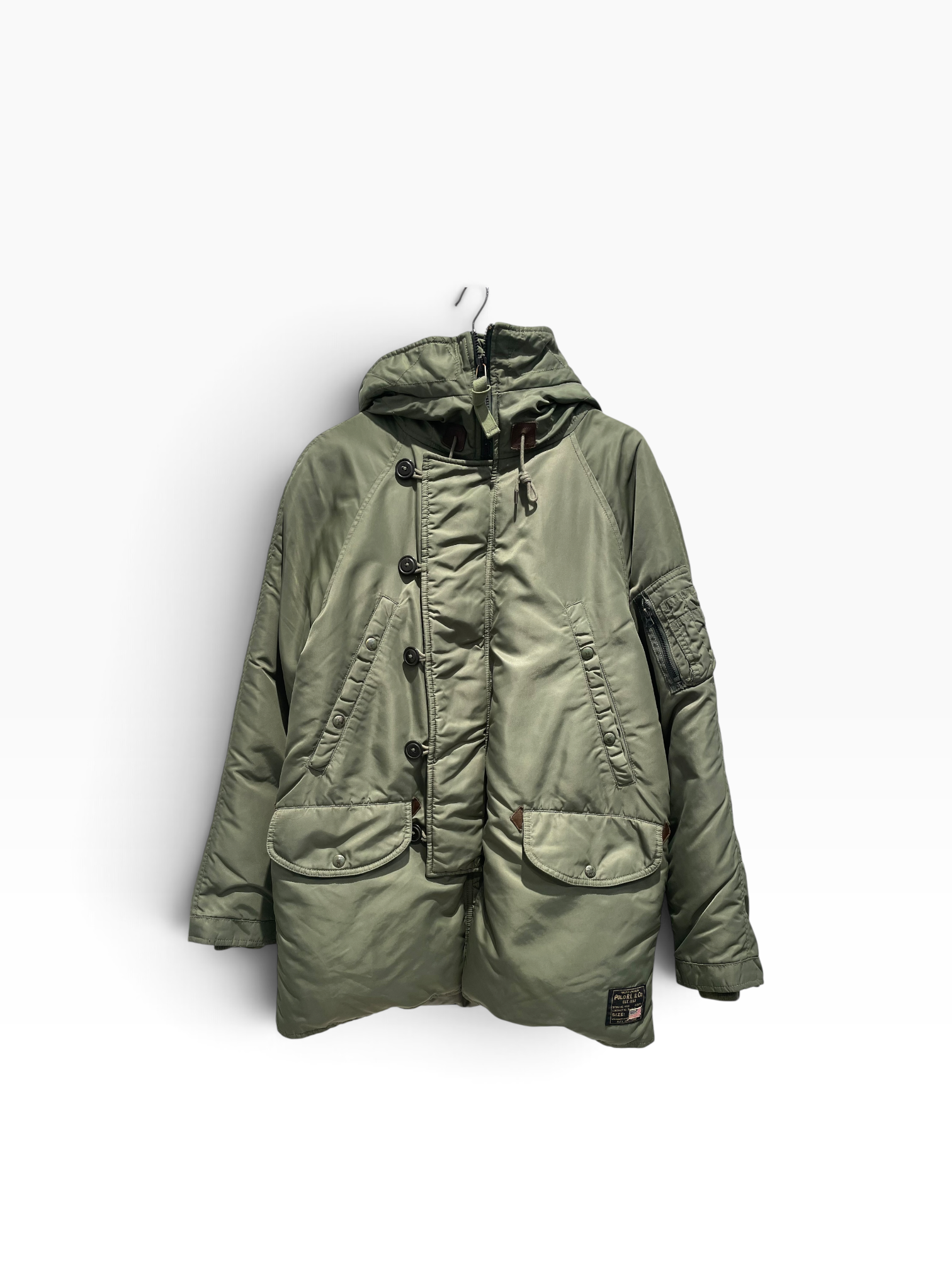 POLO RALPH LAUREN/Jacket/S/Nylon/GRN/military parka view 1