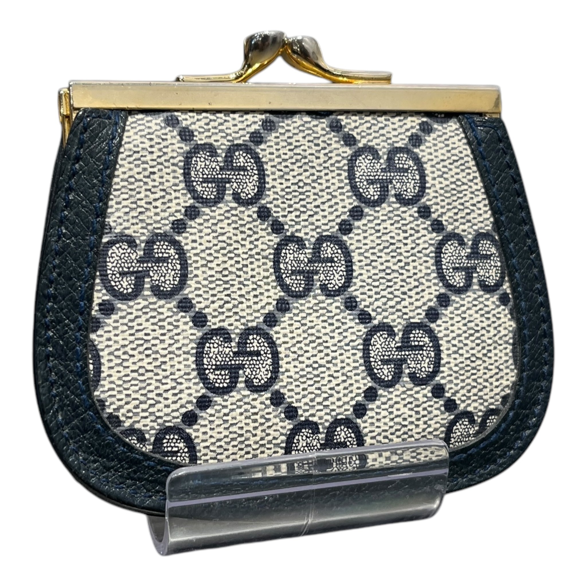 GUCCI/Pouch/Monogram/NVY/coin purse view 2