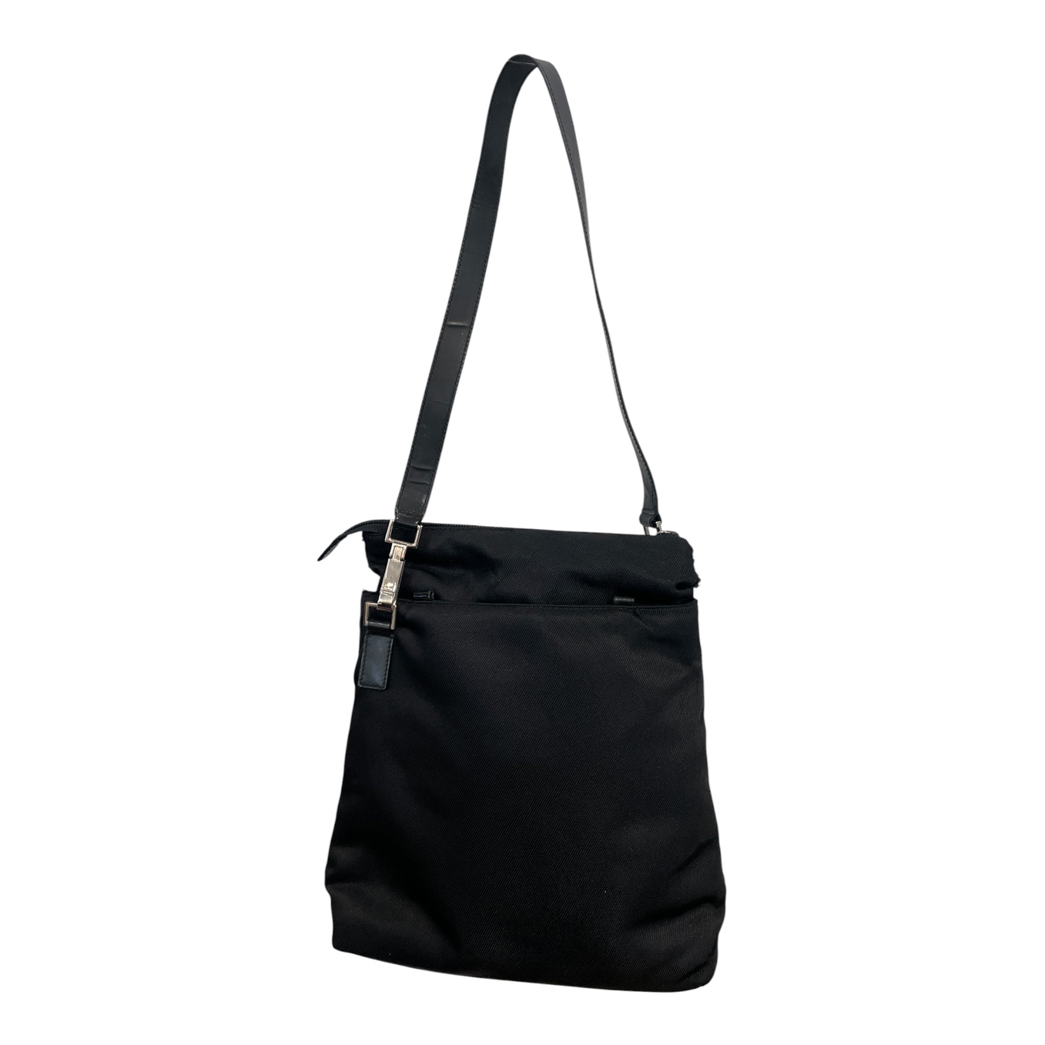 GUCCI/Cross Body Bag/Nylon/BLK/FRONT POCKET NYLON view 2