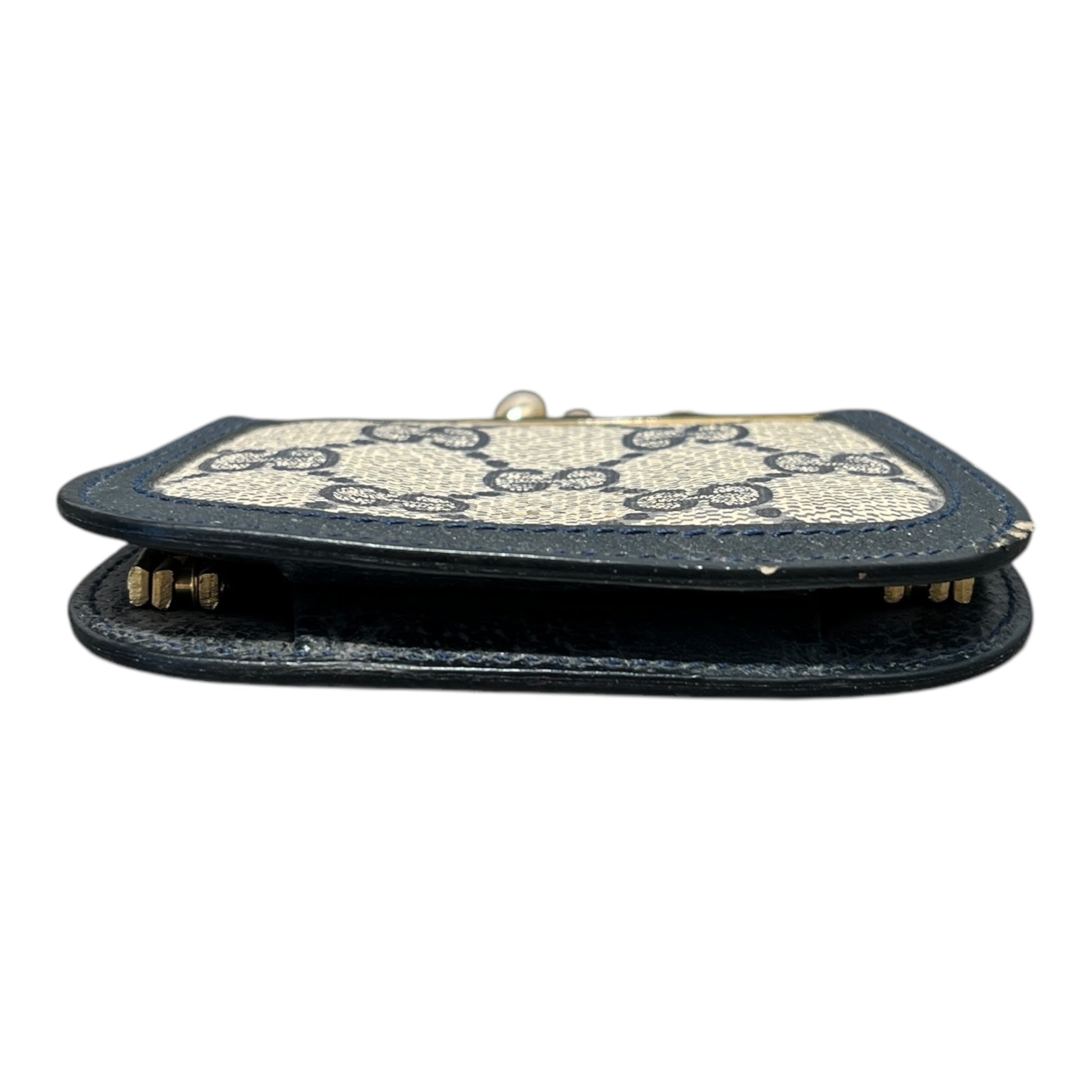 GUCCI/Pouch/Monogram/NVY/coin purse view 3