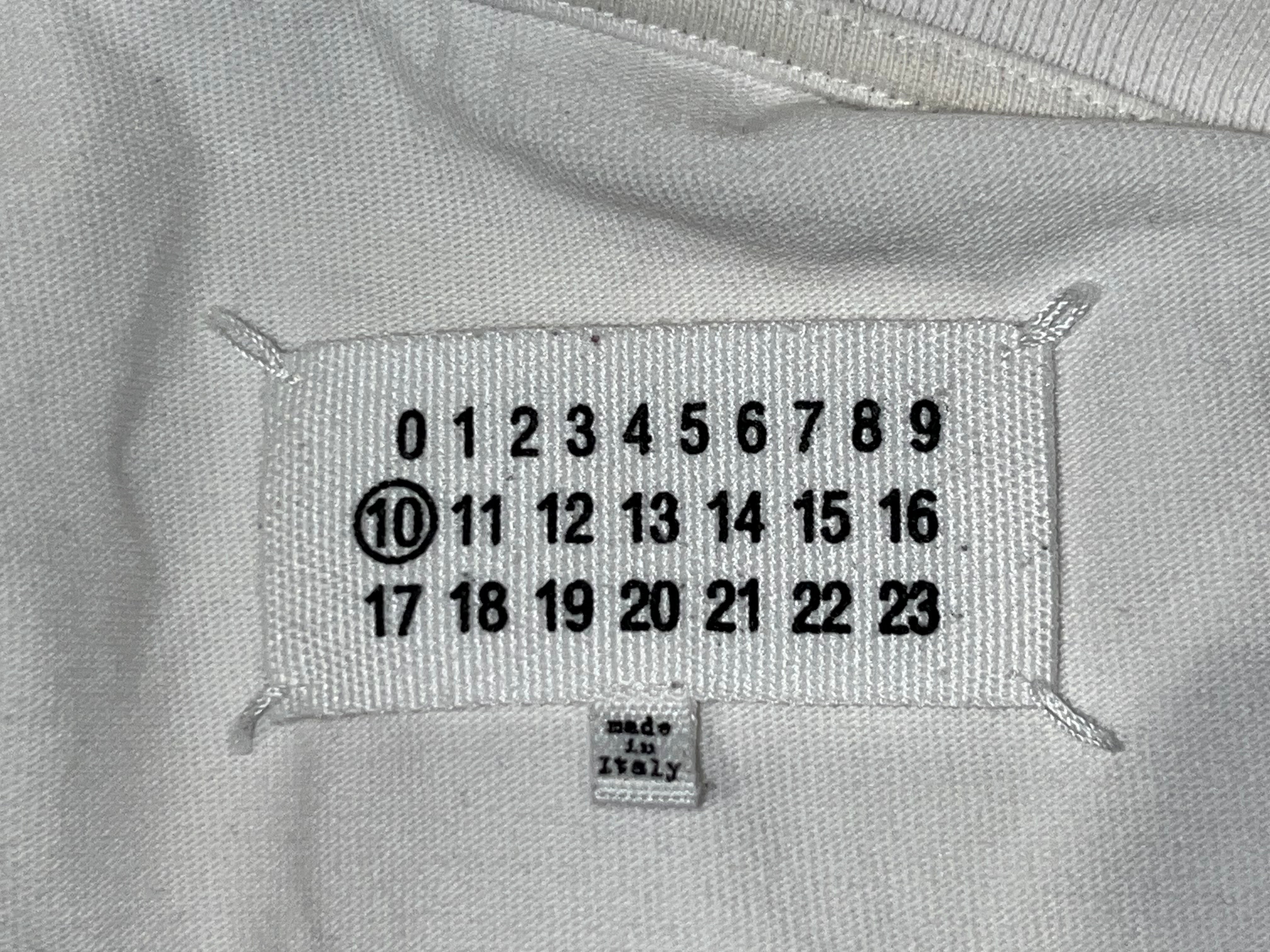 Maison Margiela/T-Shirt/50/Cotton/WHT/Graphic/ view 4
