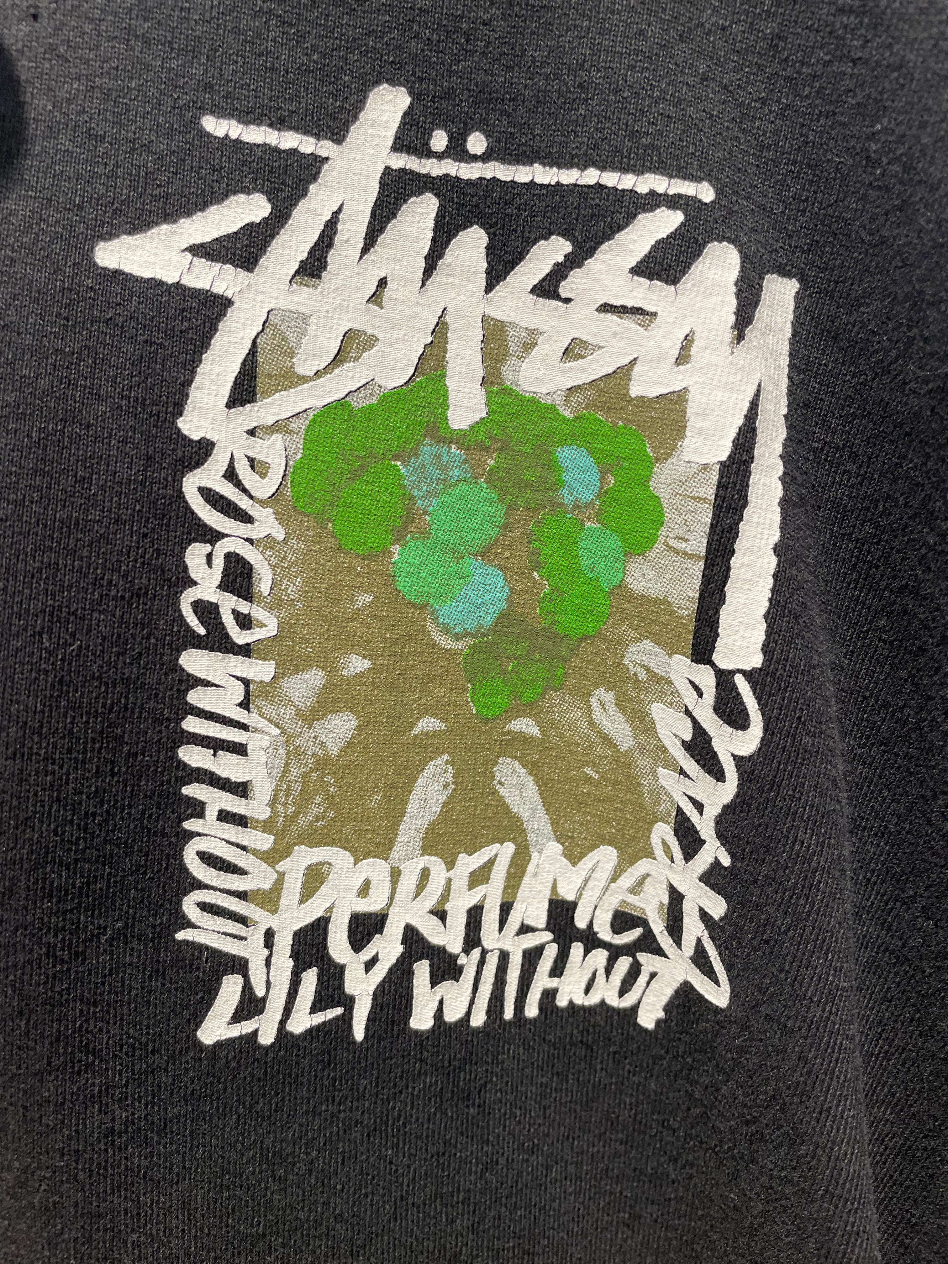 STUSSY/Hoodie/M/Graphic/Cotton/BLK/SS21 Camellias Pullover view 4