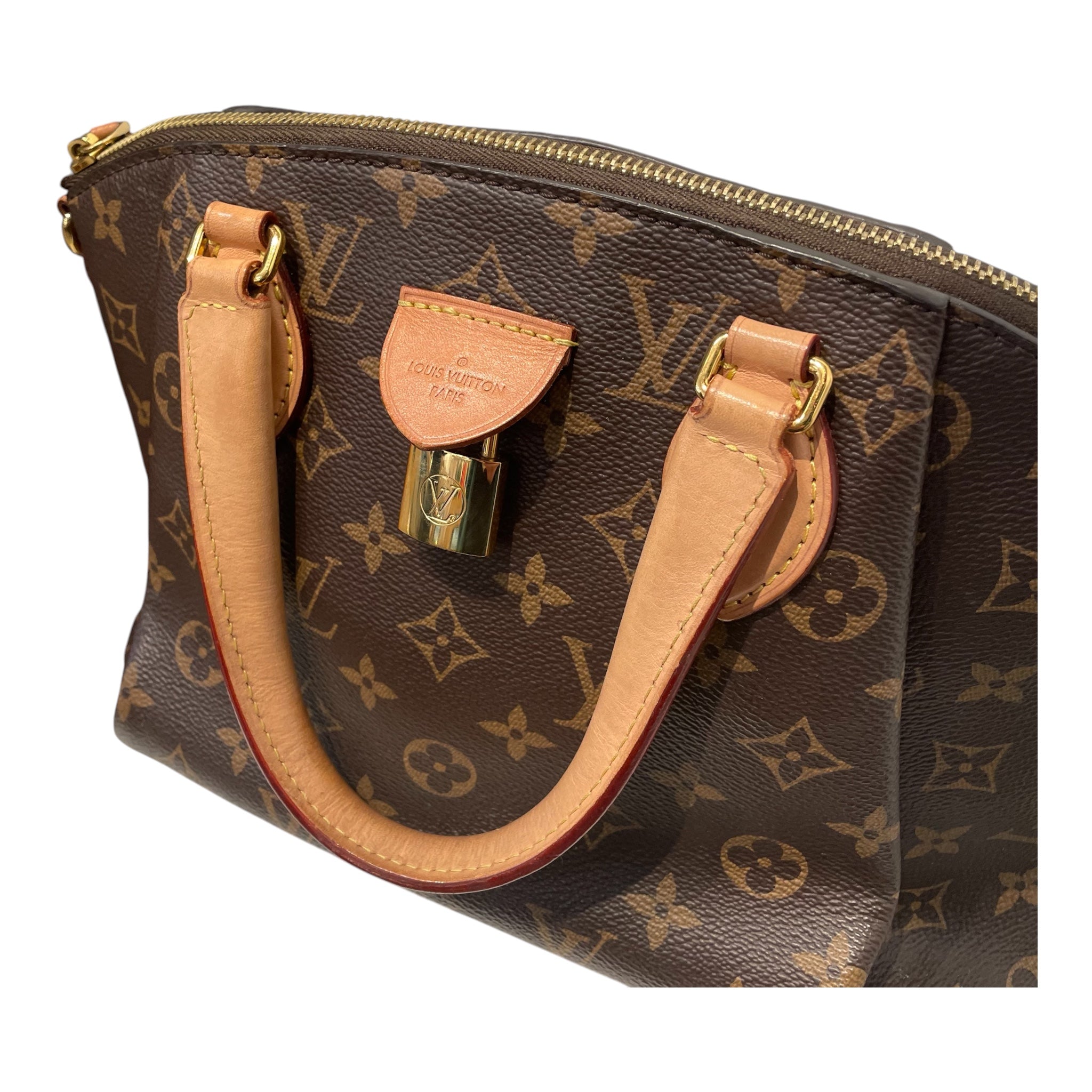 LOUIS VUITTON/Hand Bag/Monogram/Leather/BRW/RIVOLI LEATHER LOCK view 7