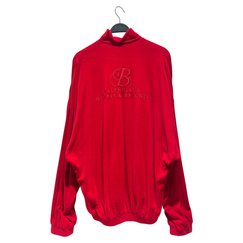BALENCIAGA/Jacket/S/Velour/RED/HOTEL RESORT