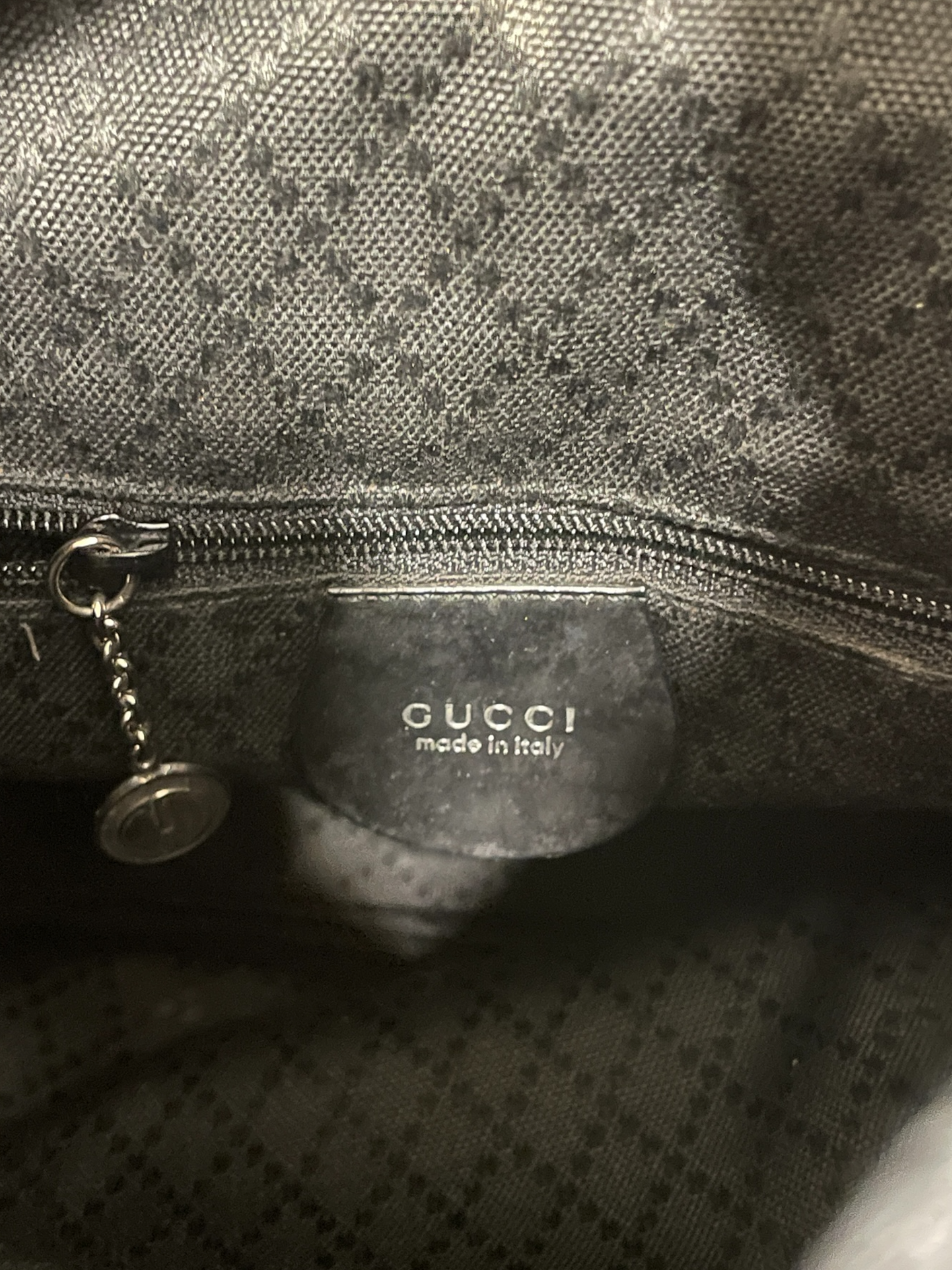 GUCCI/Cross Body Bag/Nylon/BLK/FRONT POCKET NYLON view 4