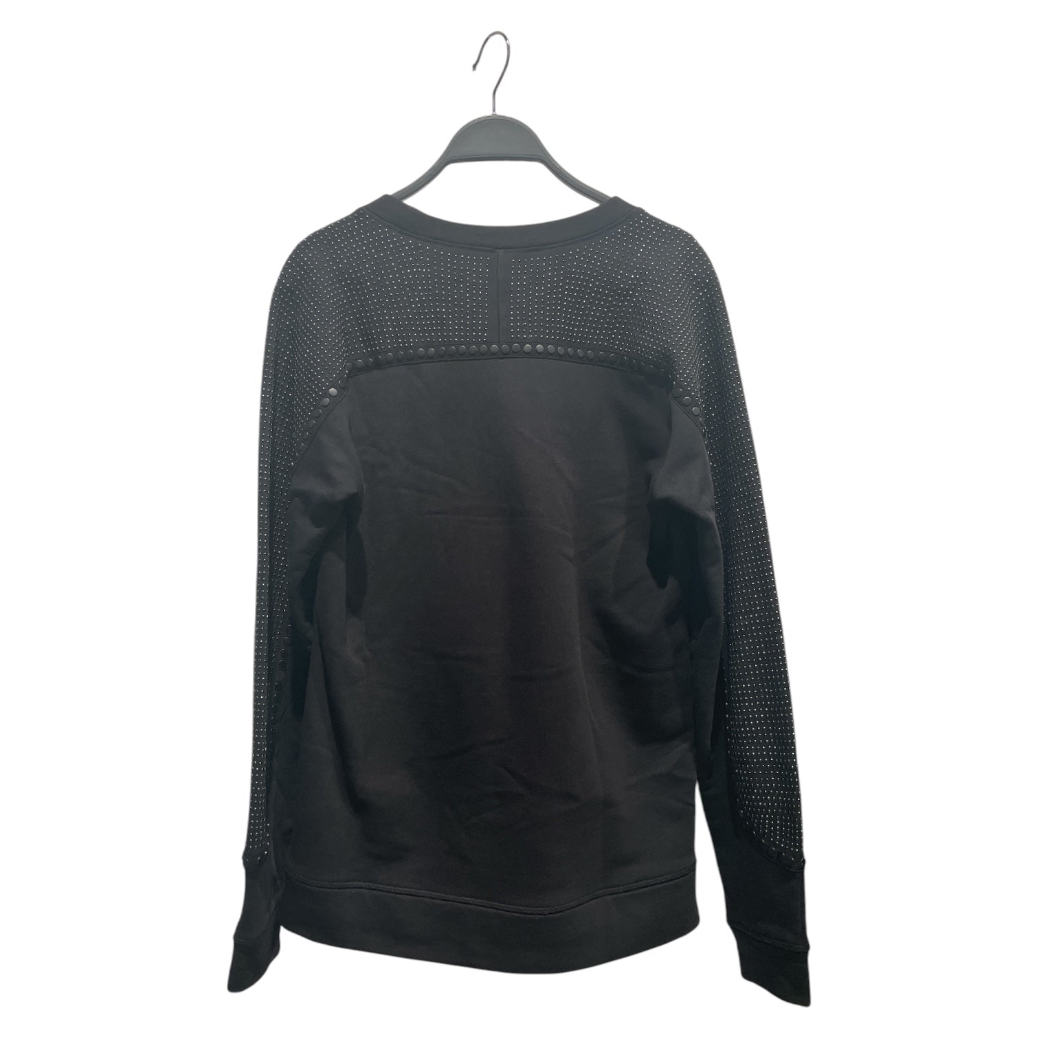 DIESEL BLACKGOLD/Sweatshirt/XS/Cotton/BLK/Black studs shoulders view 2