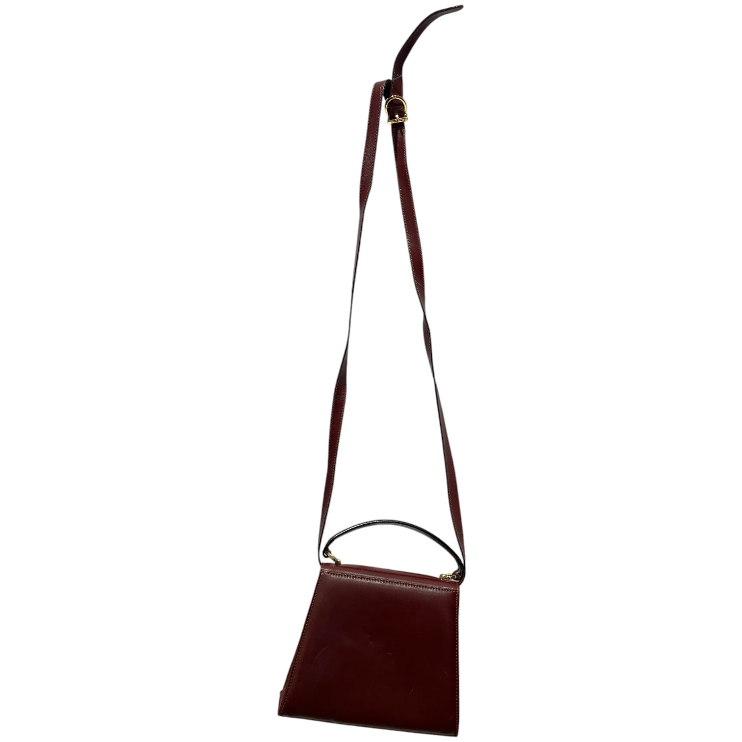 Salvatore Ferragamo/Hand Bag/Leather/BRW/Gold buckle view 2