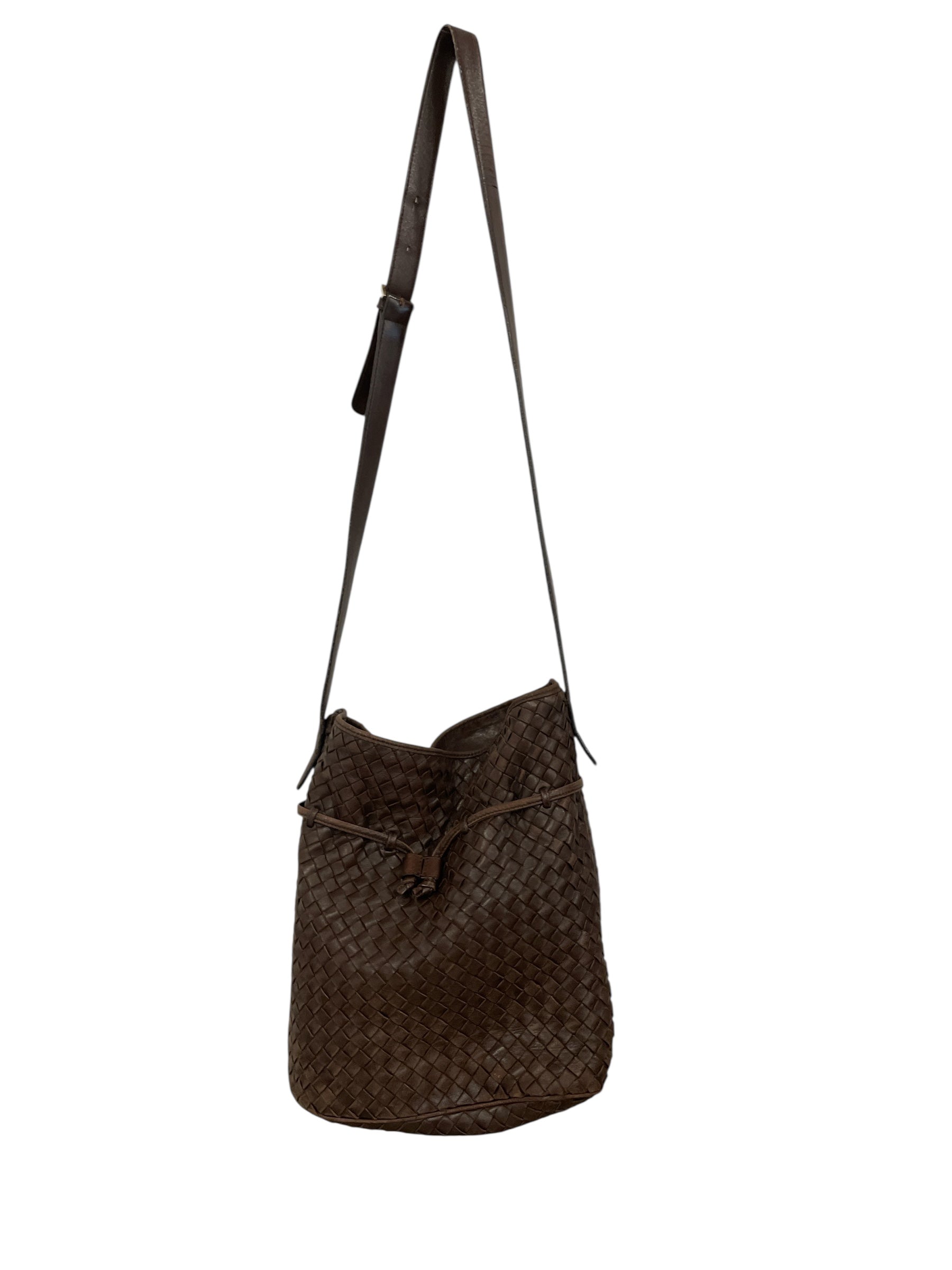 BOTTEGA VENETA/Tote Bag/M/Leather/BRW/ Intrecciato Hobo Woven view 1