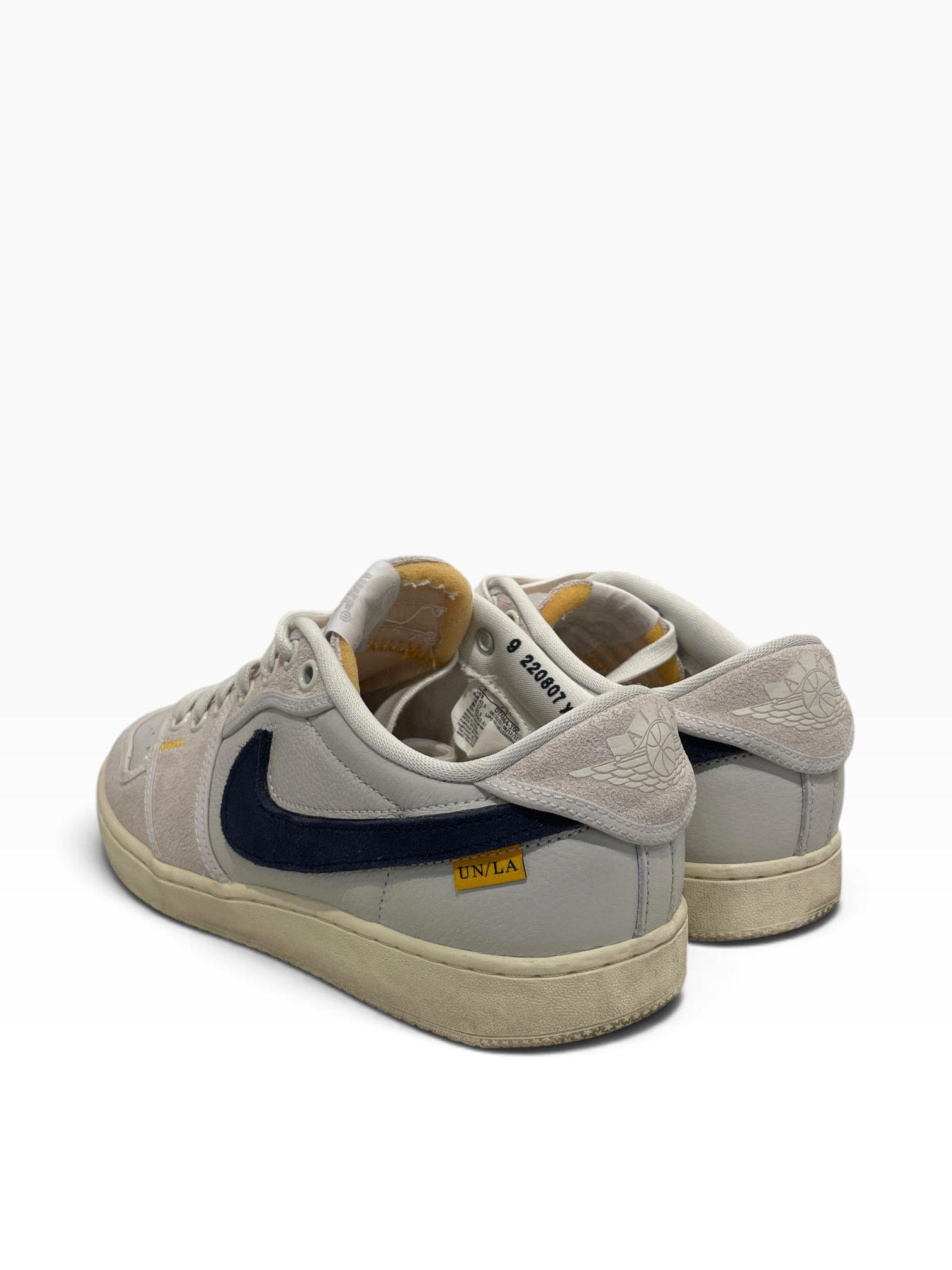 NIKE/UNION/Low-Sneakers/US 9/Cotton/WHT/ajko low view 2