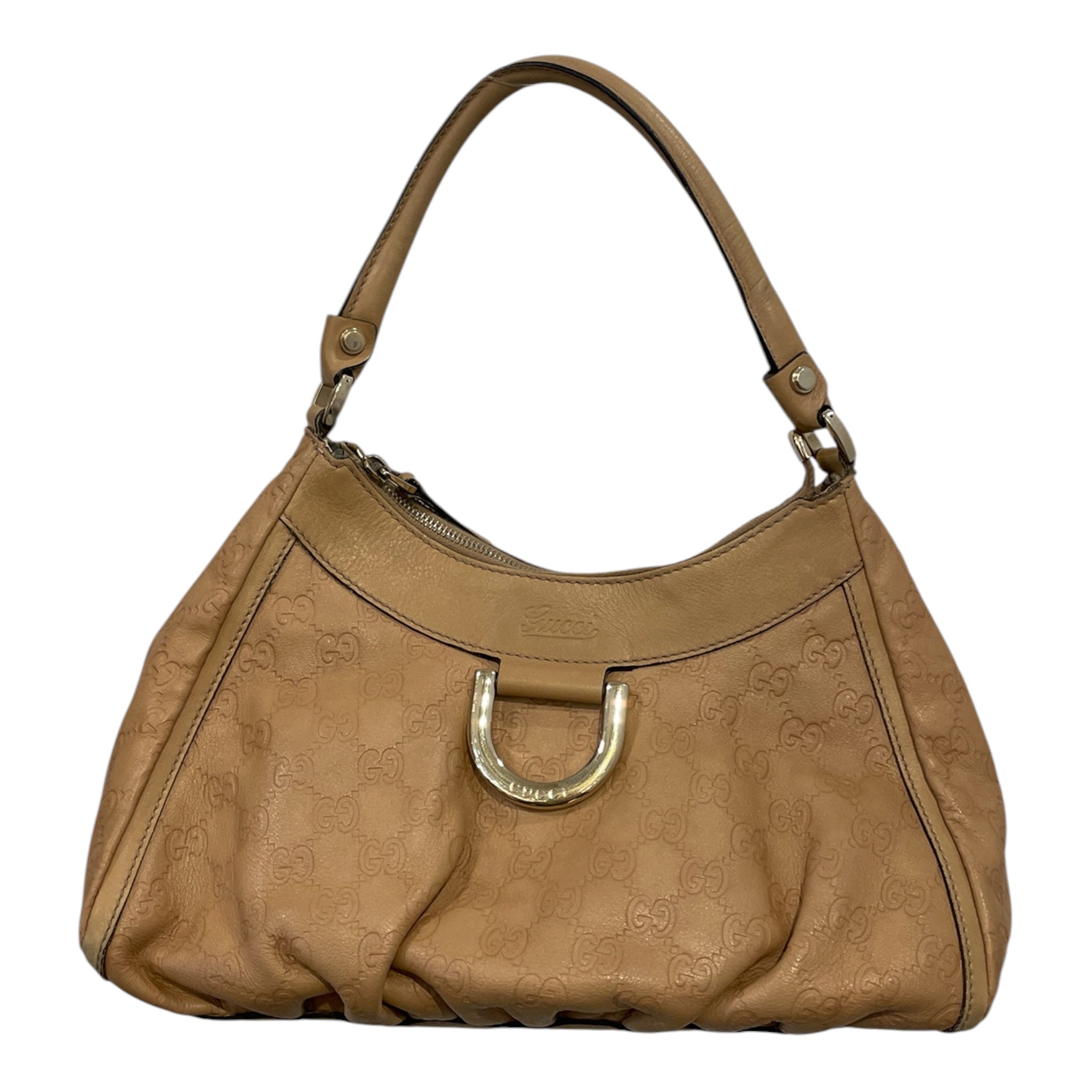 GUCCI/Bag/Monogram/Leather/BEG/GUCCISSIMA ABBEY D RING view 1