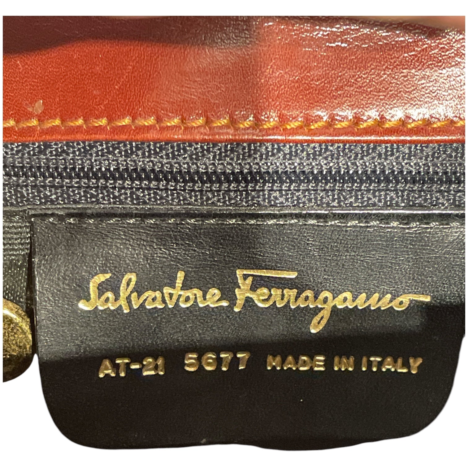 Salvatore Ferragamo/Hand Bag/Leather/BRW/Gold buckle view 4