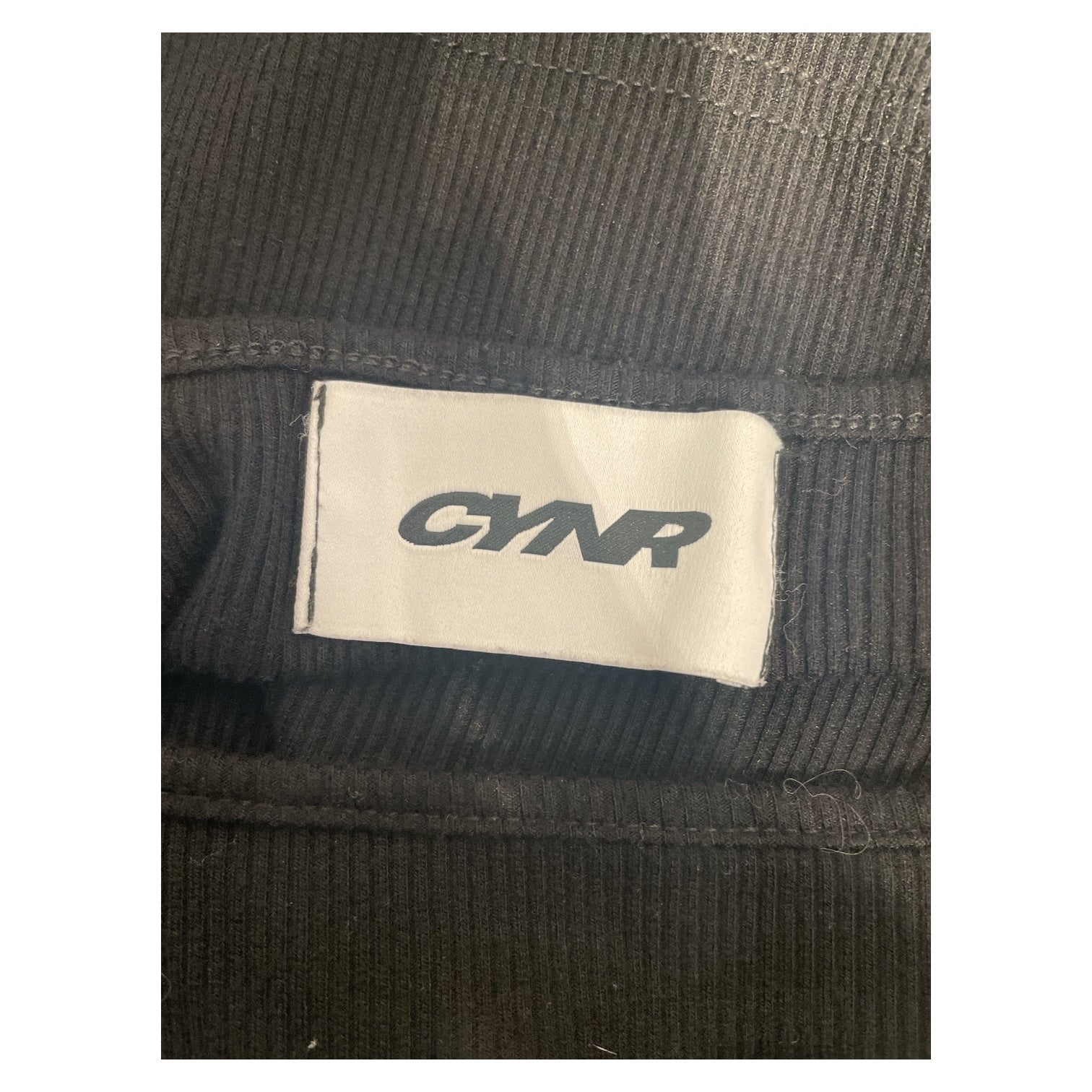 CYNR/LS Blouse/S/Cotton/BLK/MESH DOUBLE LAYER view 3