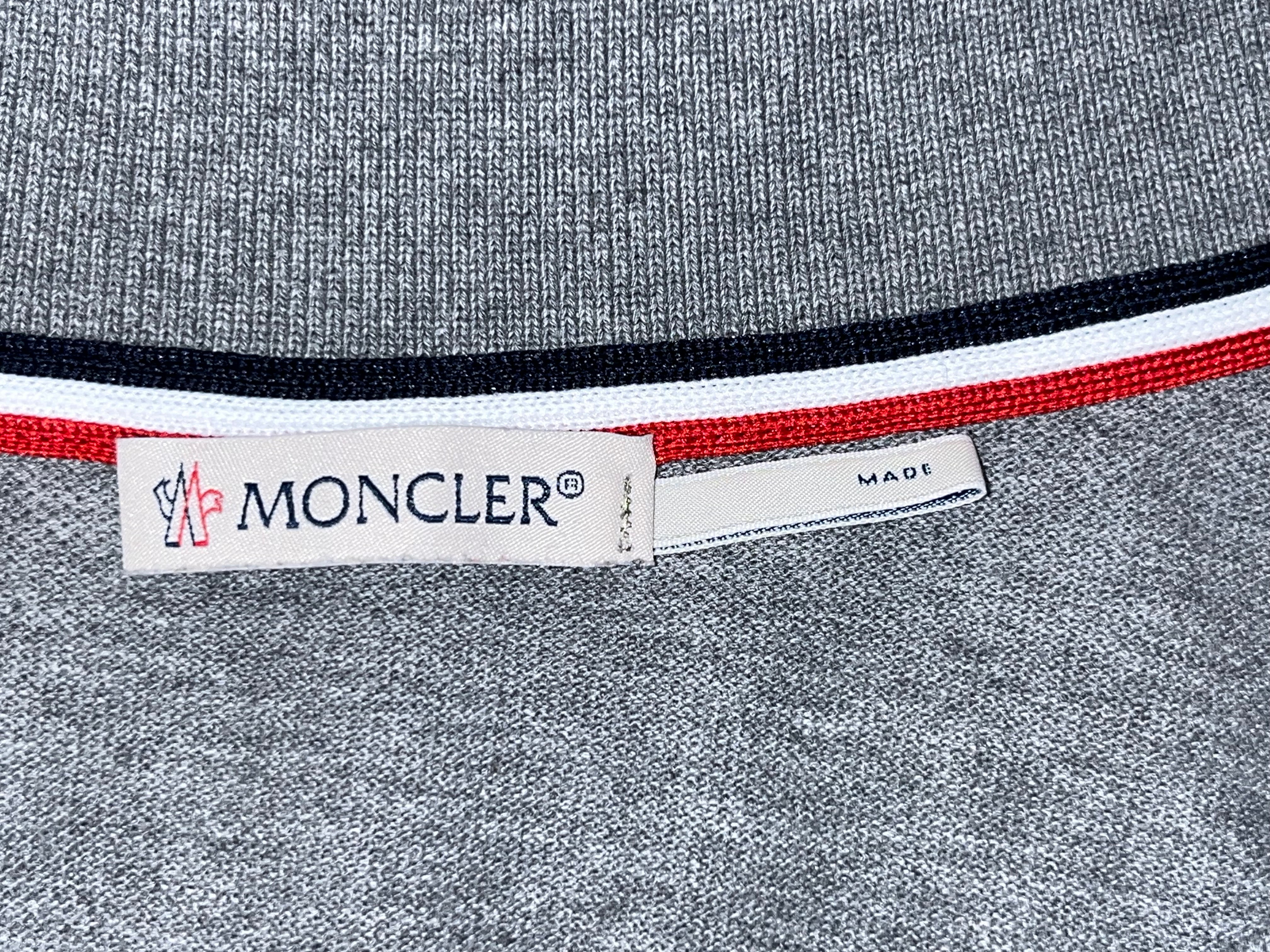 MONCLER/Polo Shirt/S/Cotton/GRY/ view 3