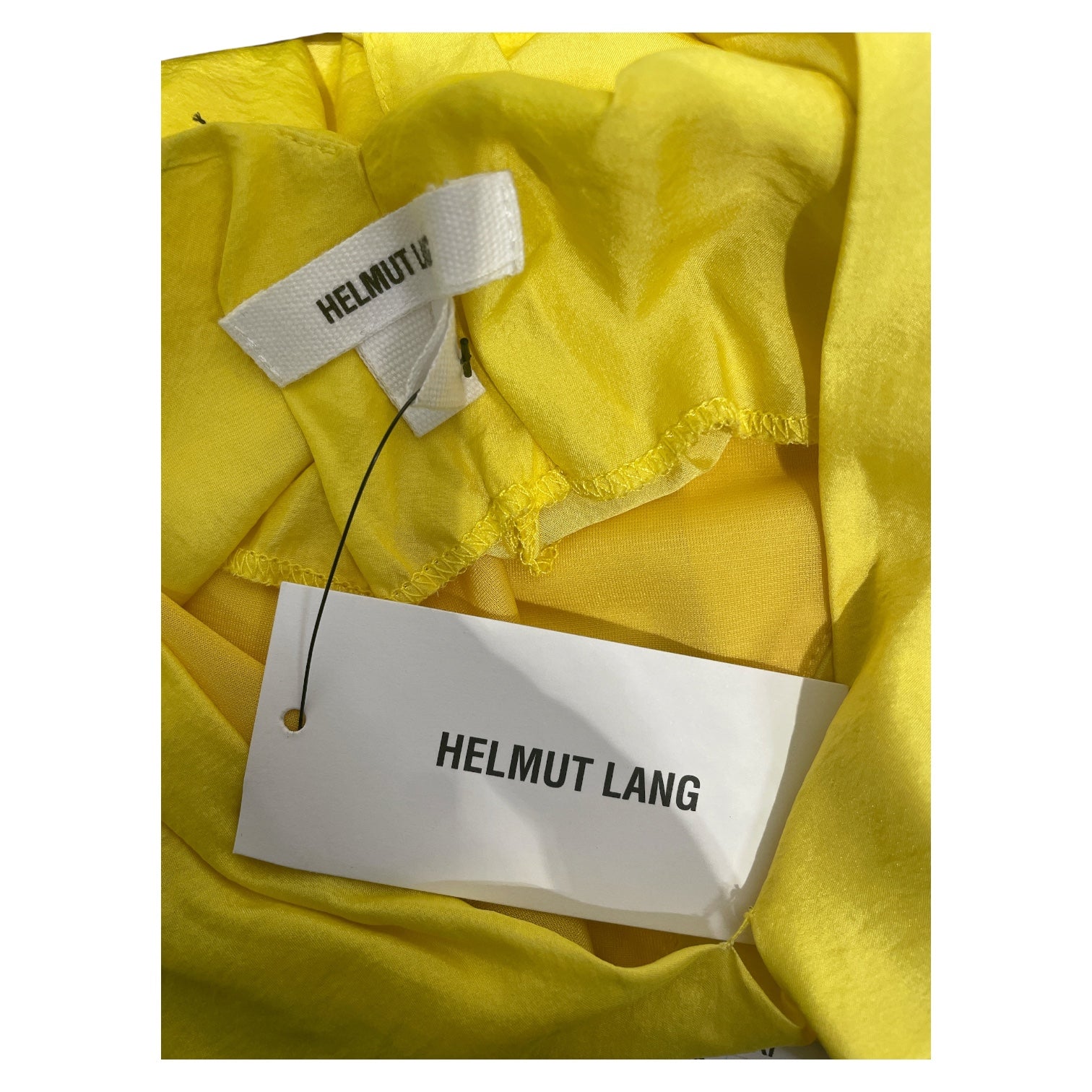 Helmut Lang/Dress/S/Cotton/YEL/cross dress view 3