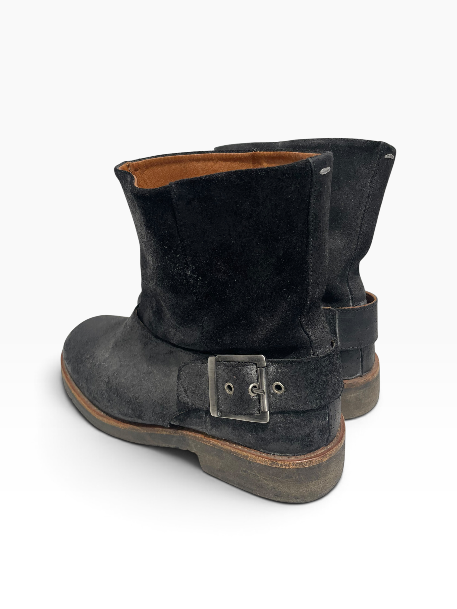 Maison Martin Margiela/Western Boots/EU 37.5/Suede/BLK/Ankle Strap view 2