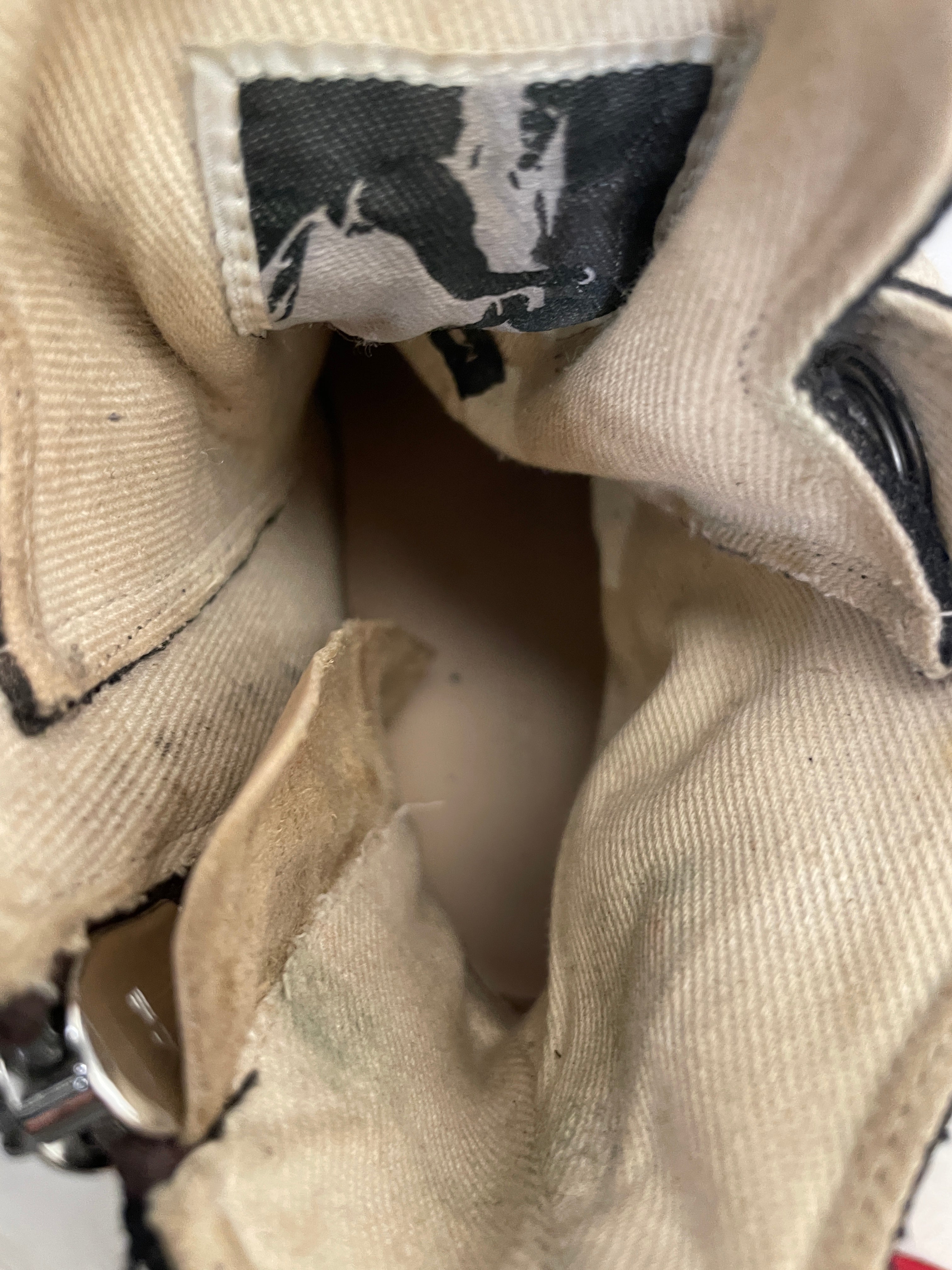 RICK OWENS DRKSHDW/Hi-Sneakers/EU 38/Cotton/CRM/POCKET RAMONES view 3